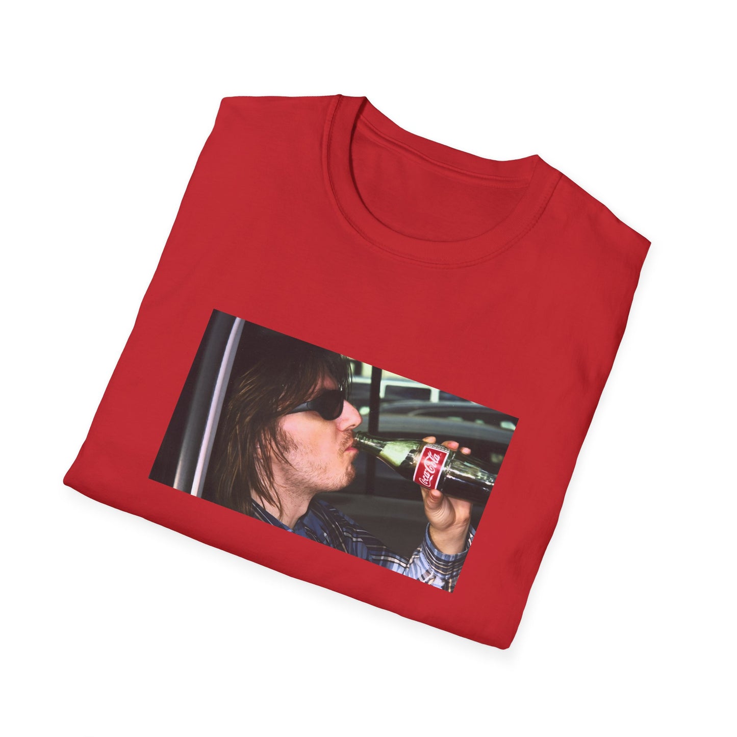 mitch hedberg drinking a soda photo tshirt