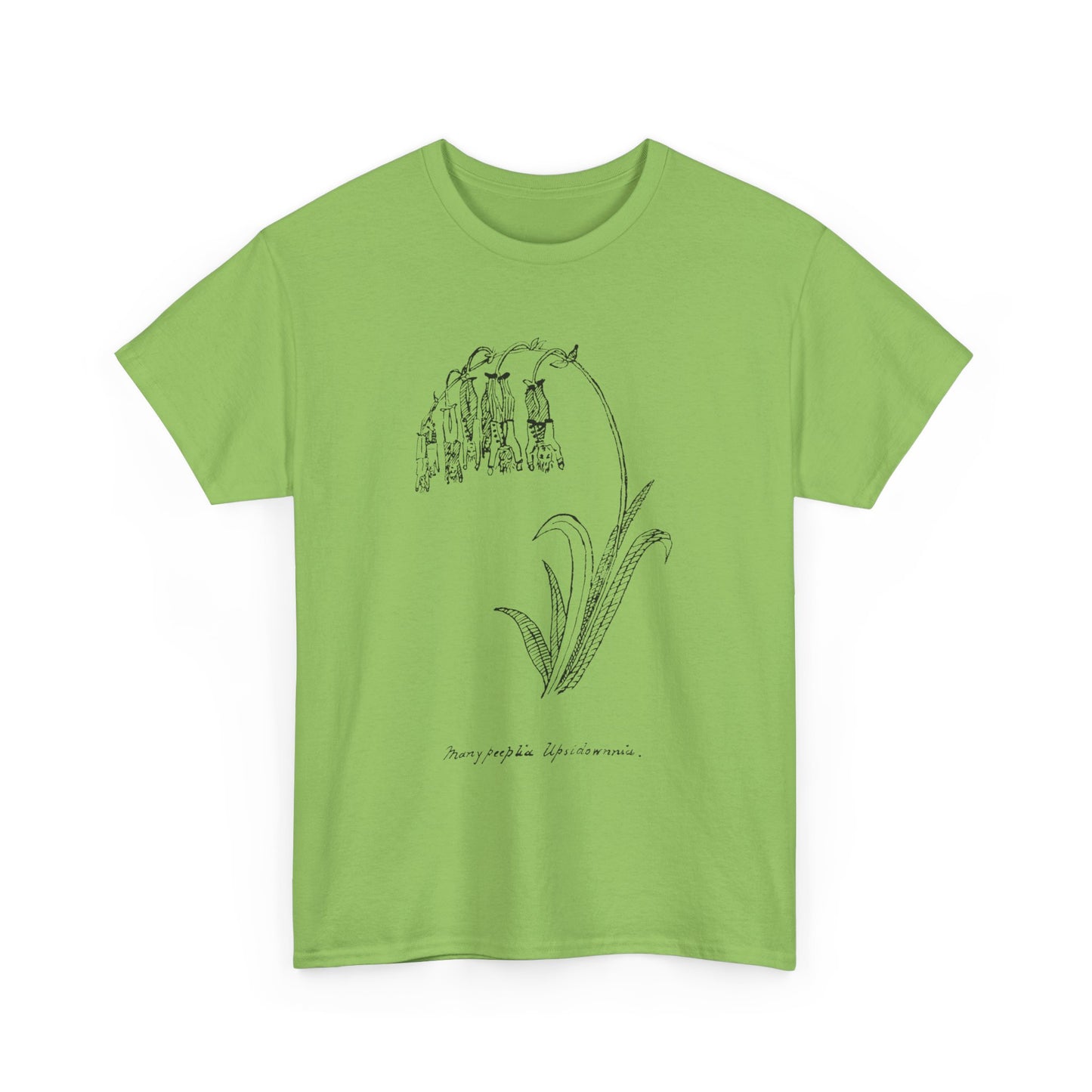 1887 edward lear nonsense botany many peeplia upsidownnia tshirt
