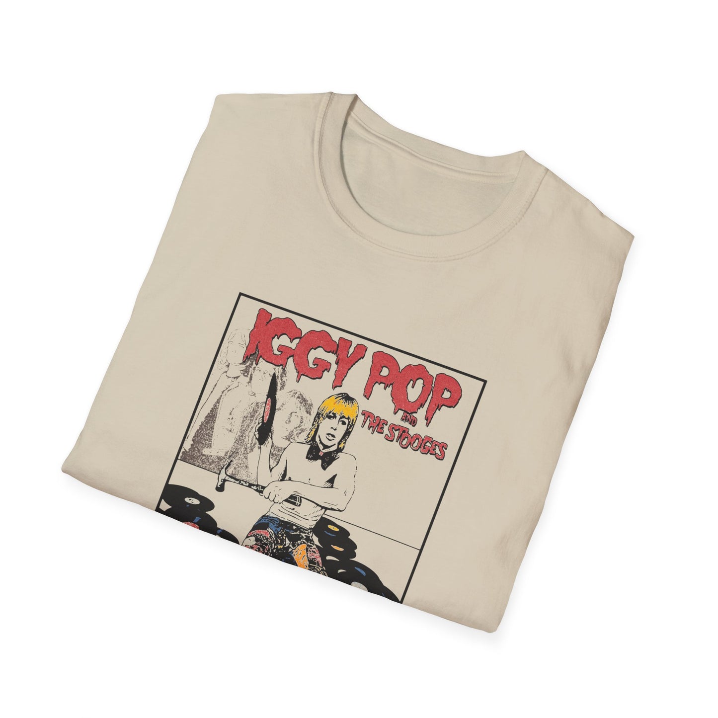 iggy pop and the stooges 1974 tour poster tshirt