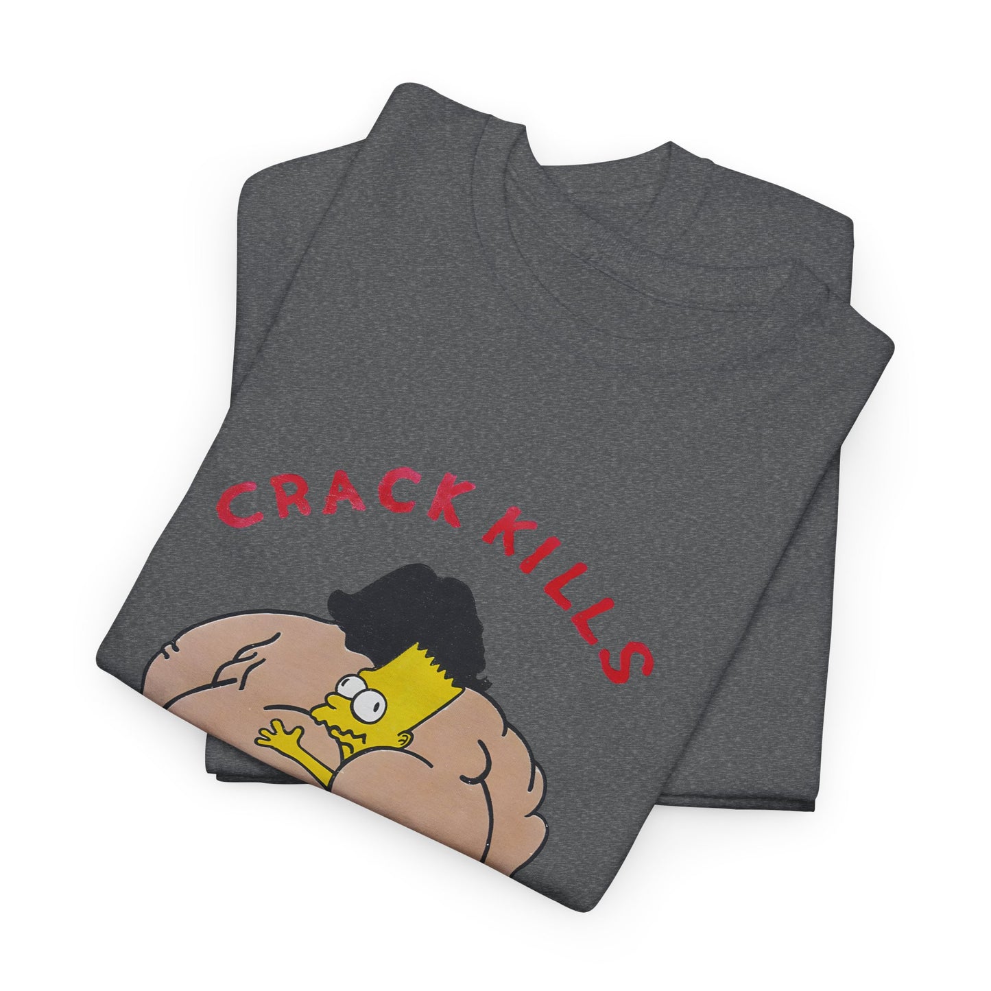 bart simpson crack kills parody vintage reproduction tshirt
