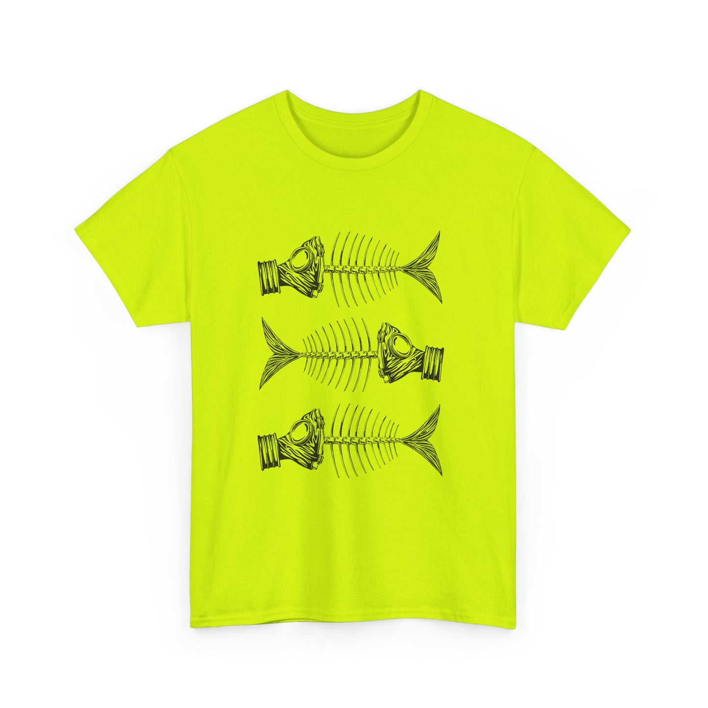 jacek rupinski polish skeletal fish with gas masks tshirt