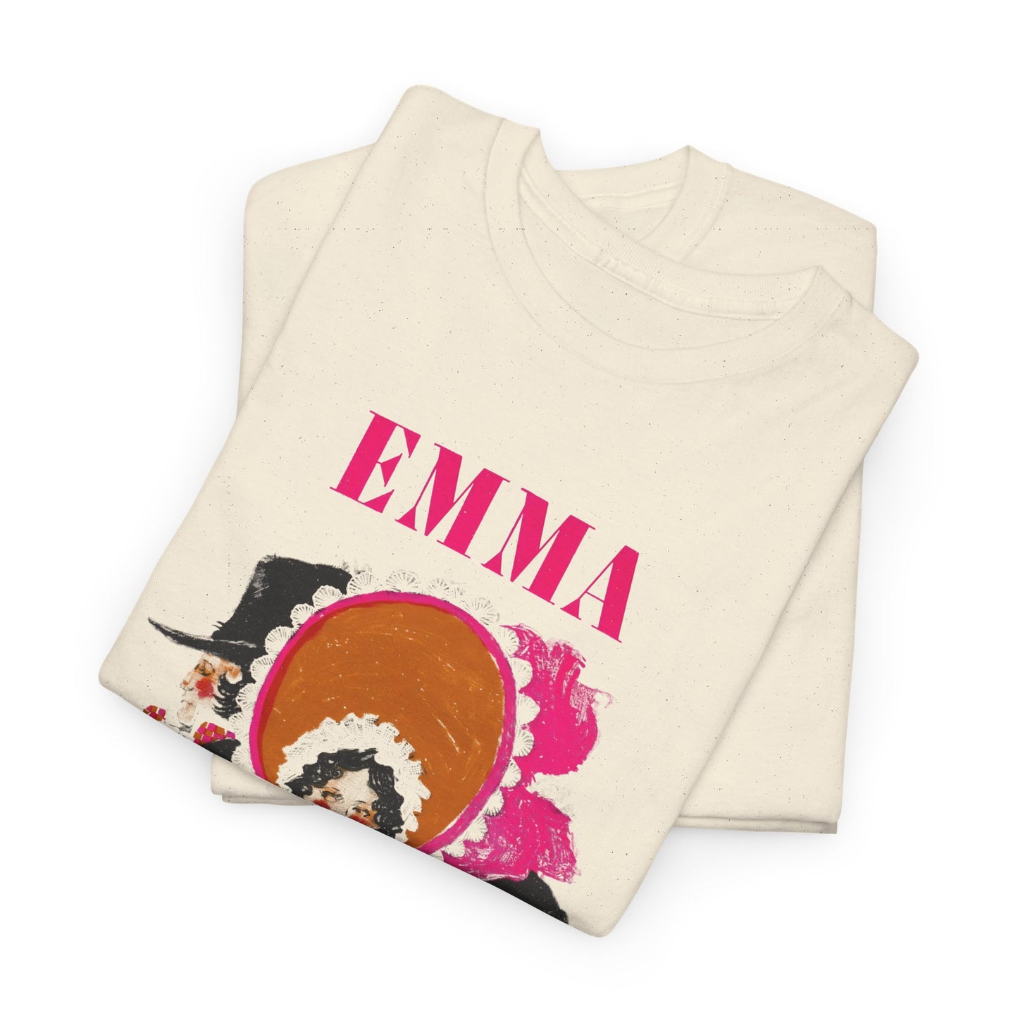 vintage book cover for emma by jane austin reproduction tshirt