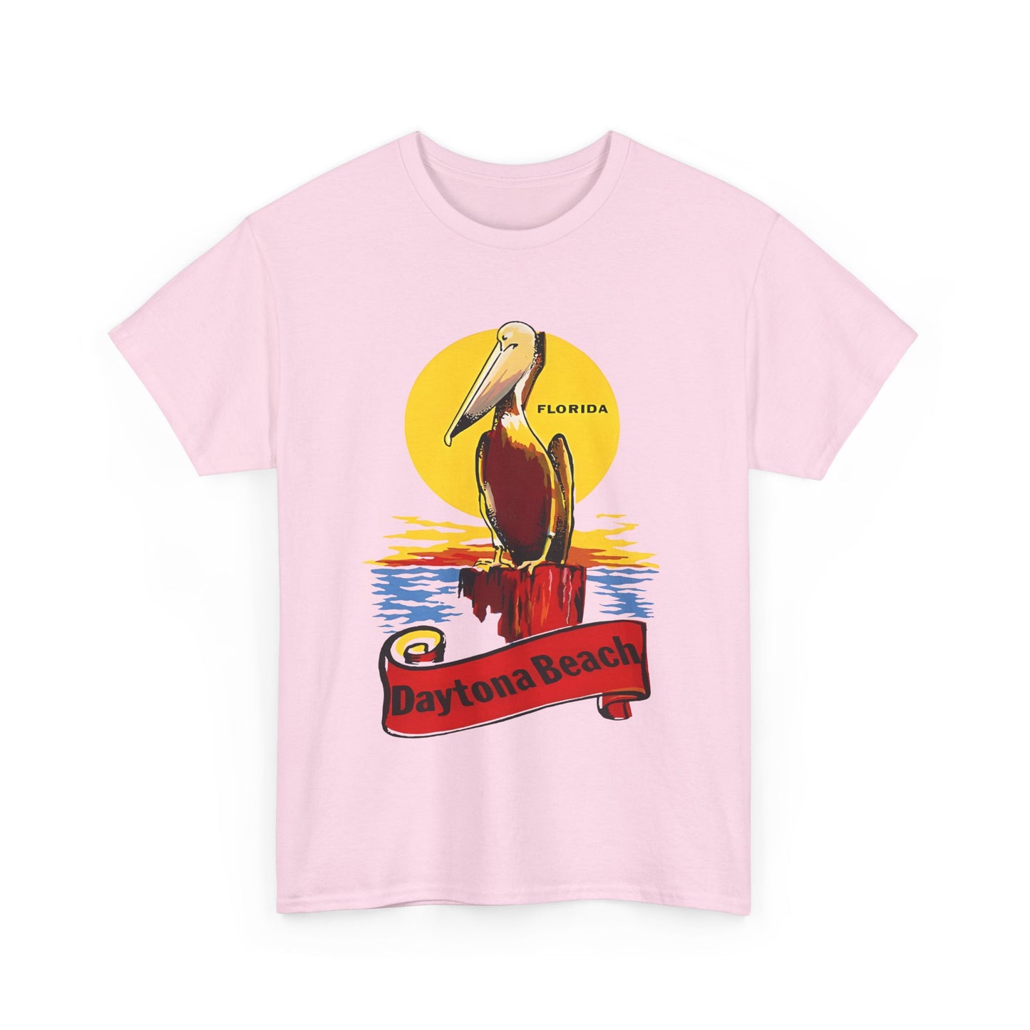vintage florida pelican souvenir water decal reproduction tshirt