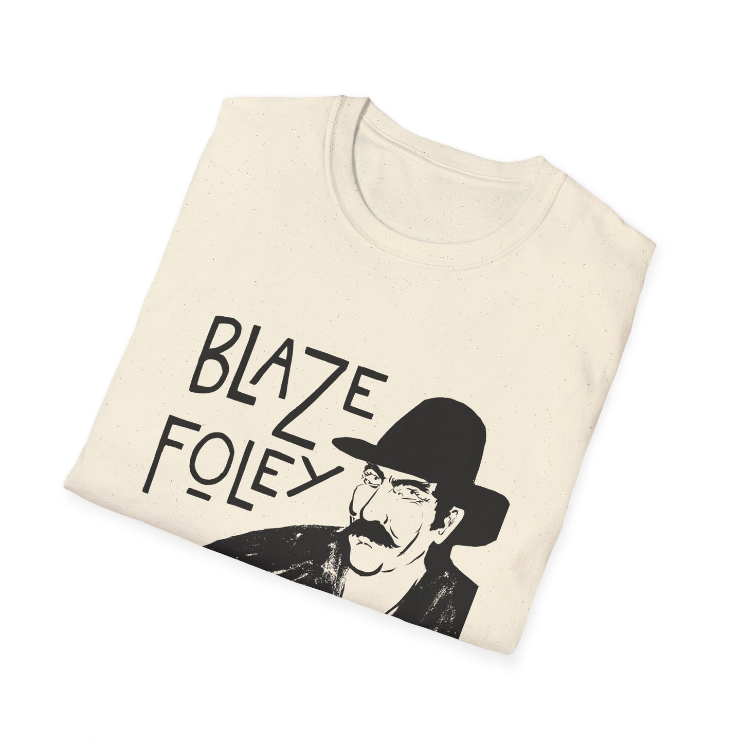 blaze foley sittin' by the road black stencil fan art tshirt