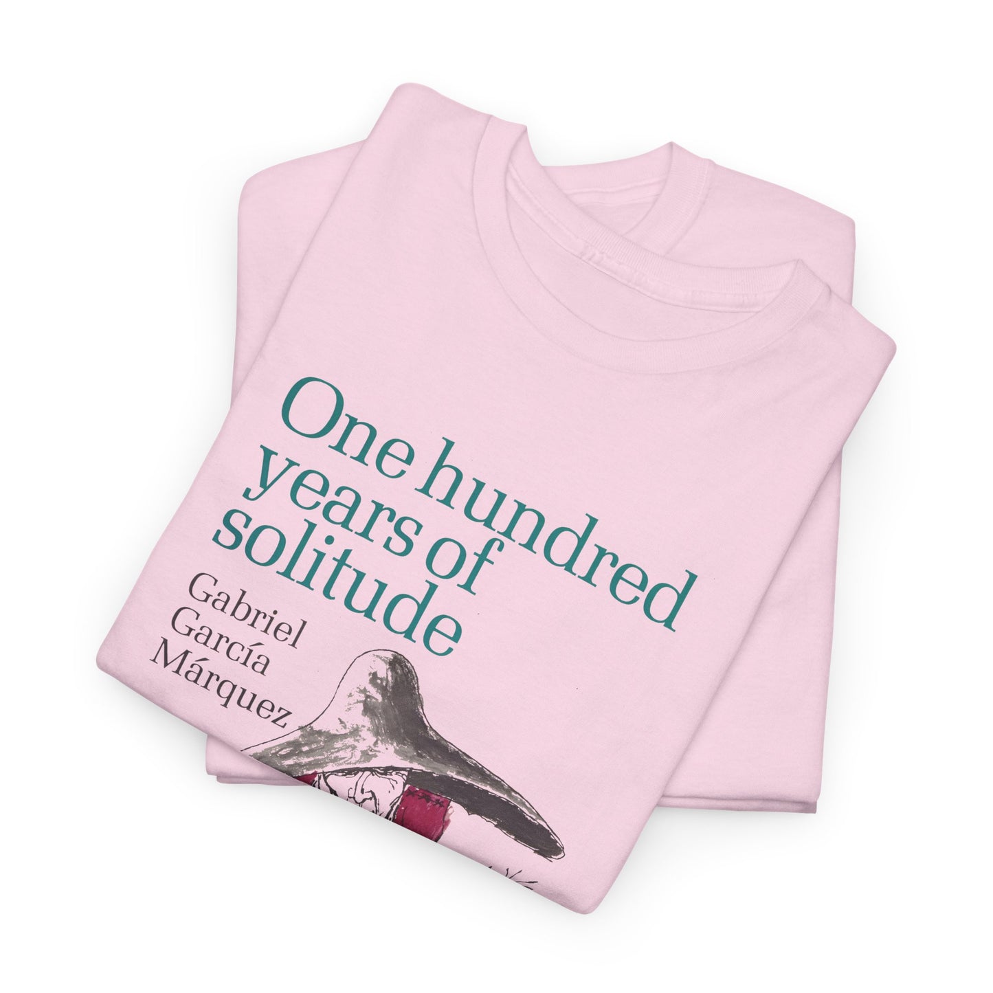 1967 gabriel garcía márquez "one hundred years of solitude" book cover tshirt