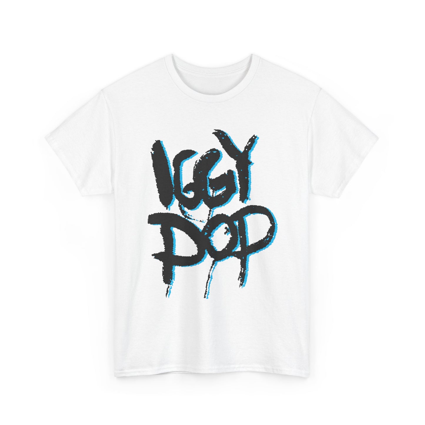 vintage iggy pop fan art reproduction tshirt