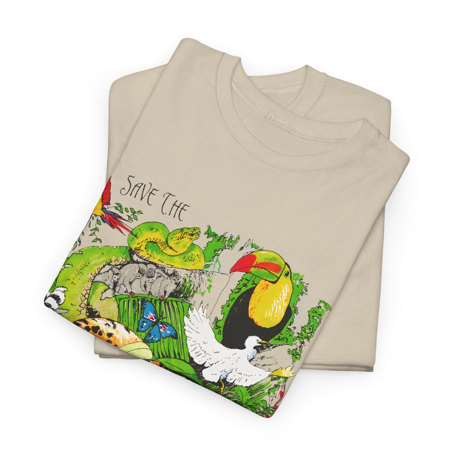 1993 vintage save the rainforest reproduction tshirt