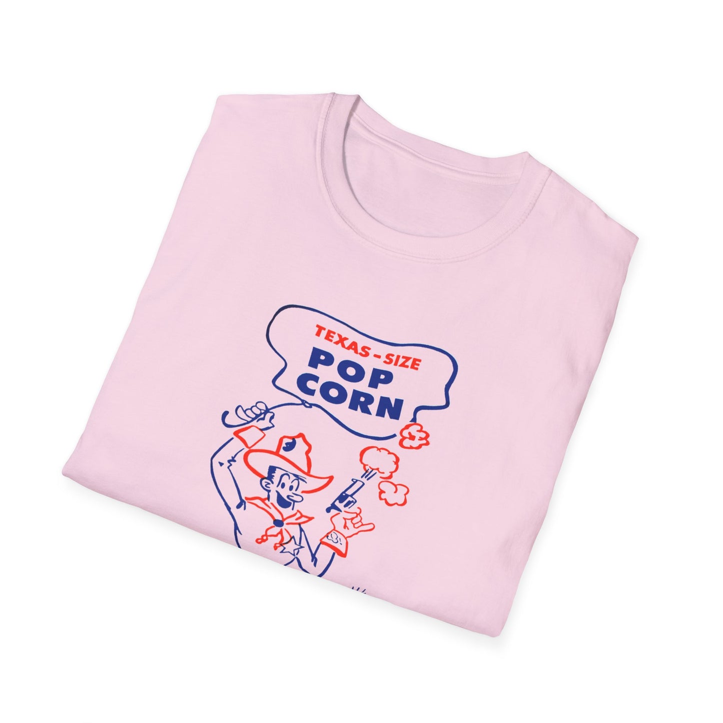 vintage texas size popcorn bag logo tshirt
