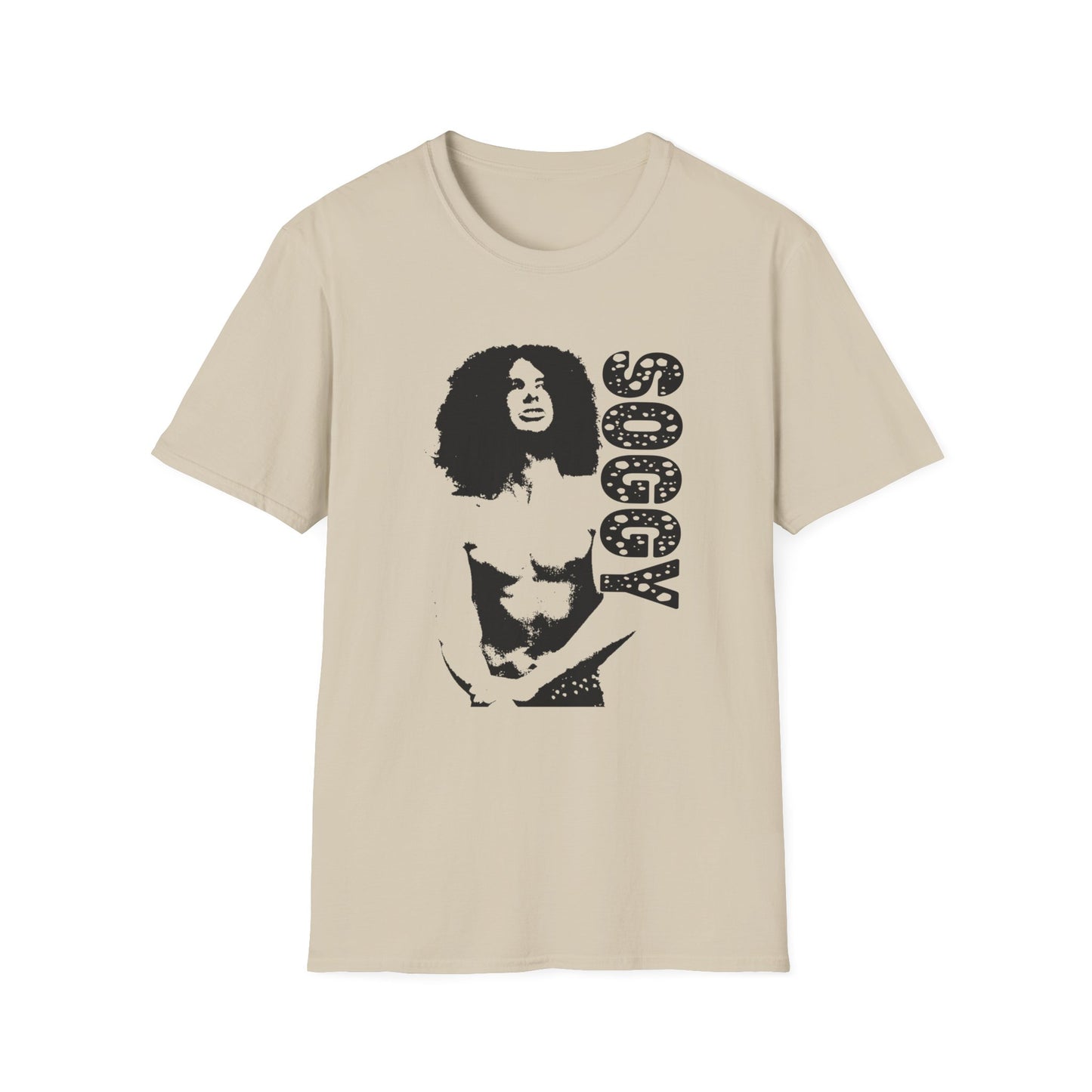 1980s french hard rock band soggy fan art tshirt