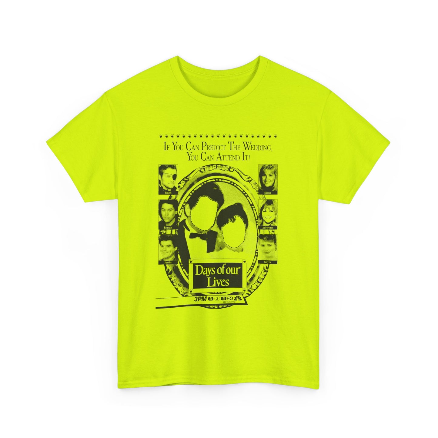 1988 tv ad for days of our lives soap opera reproduction tshirt