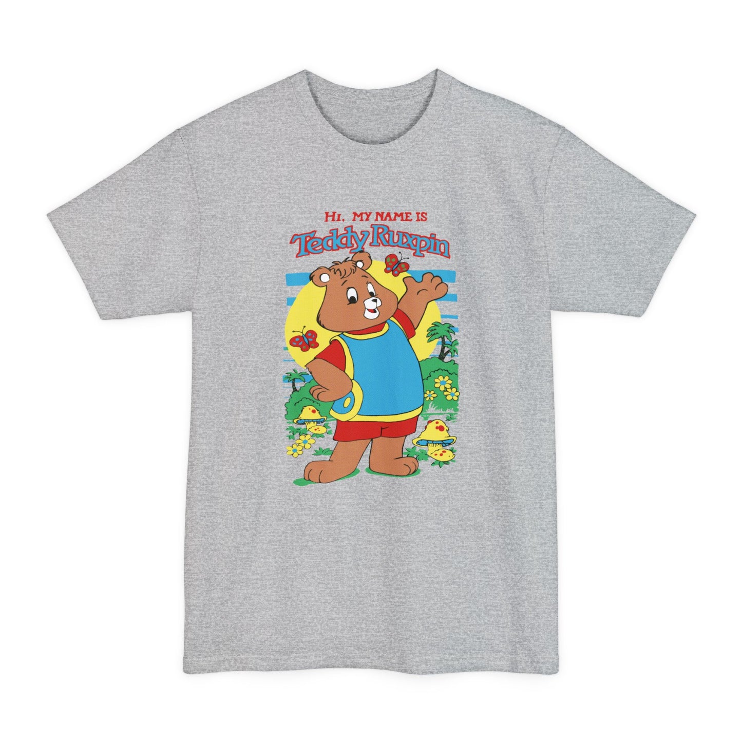 oversized vintage teddy ruxpin reproduction unisex tall beefy tshirt