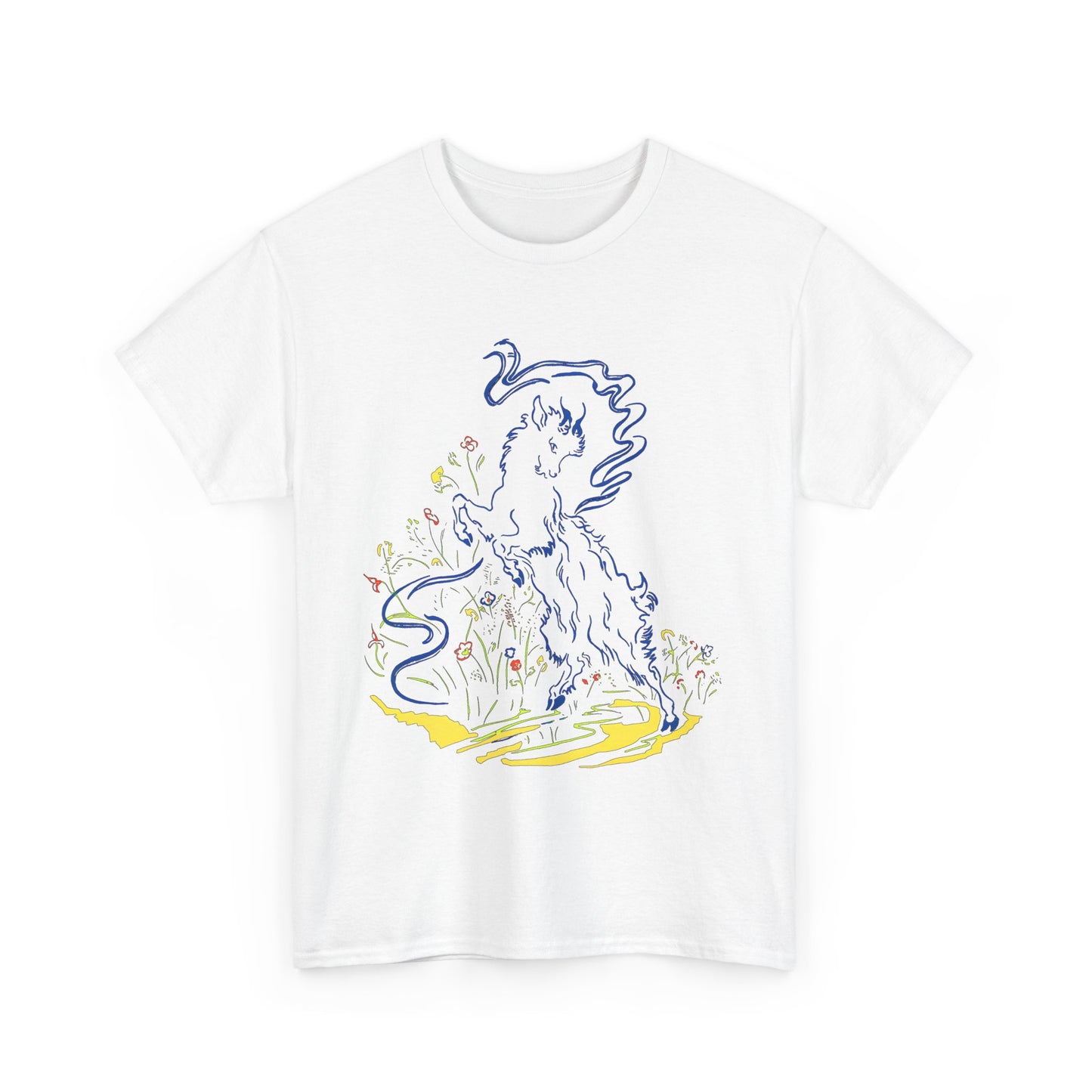 mid twentieth century french children's book la chèvre de monsieur seguin goat book cover tshirt