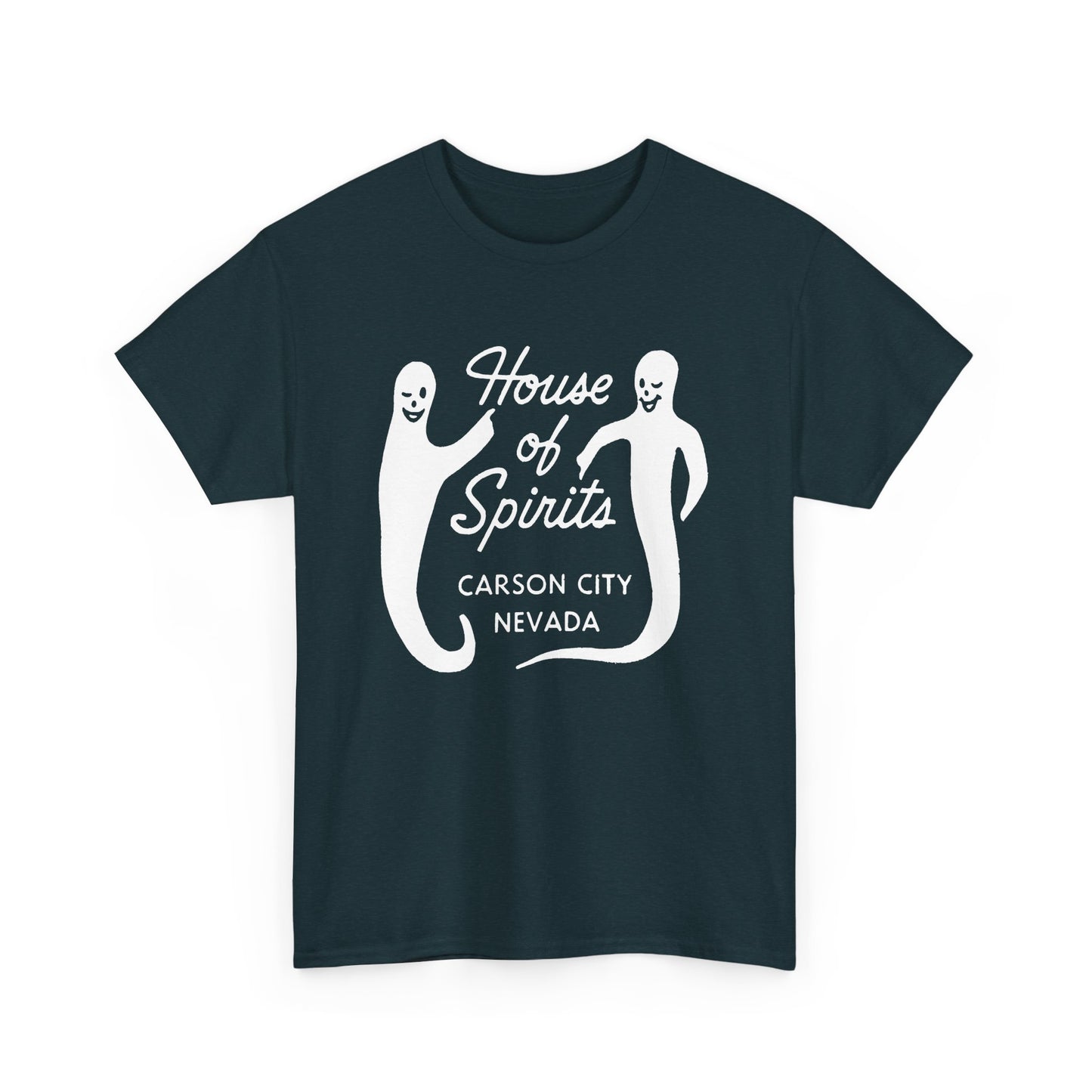vintage matchbox house of spirits carson city nevada graphic tshirt