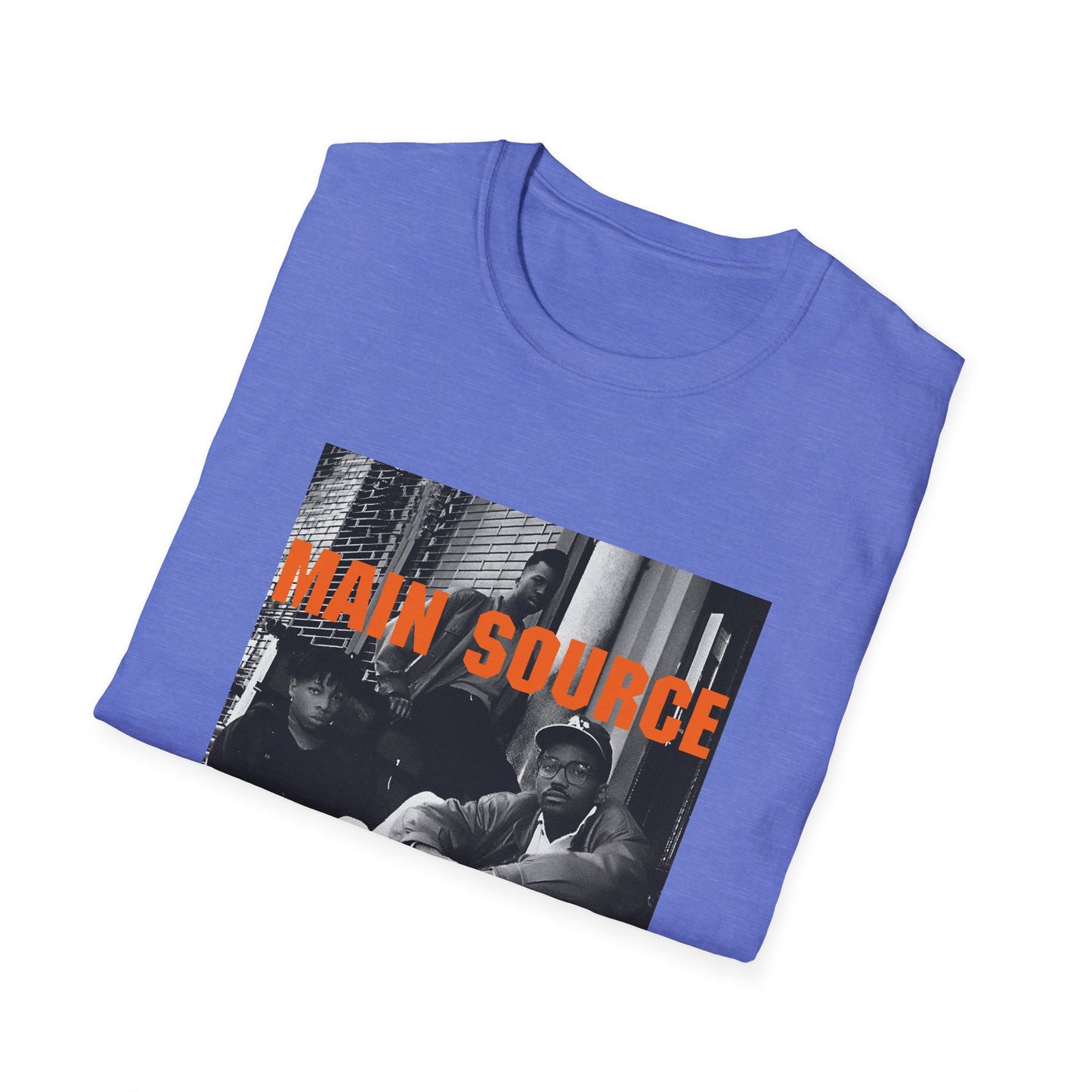 main source 90s hip hop legends photo on the street tshirt