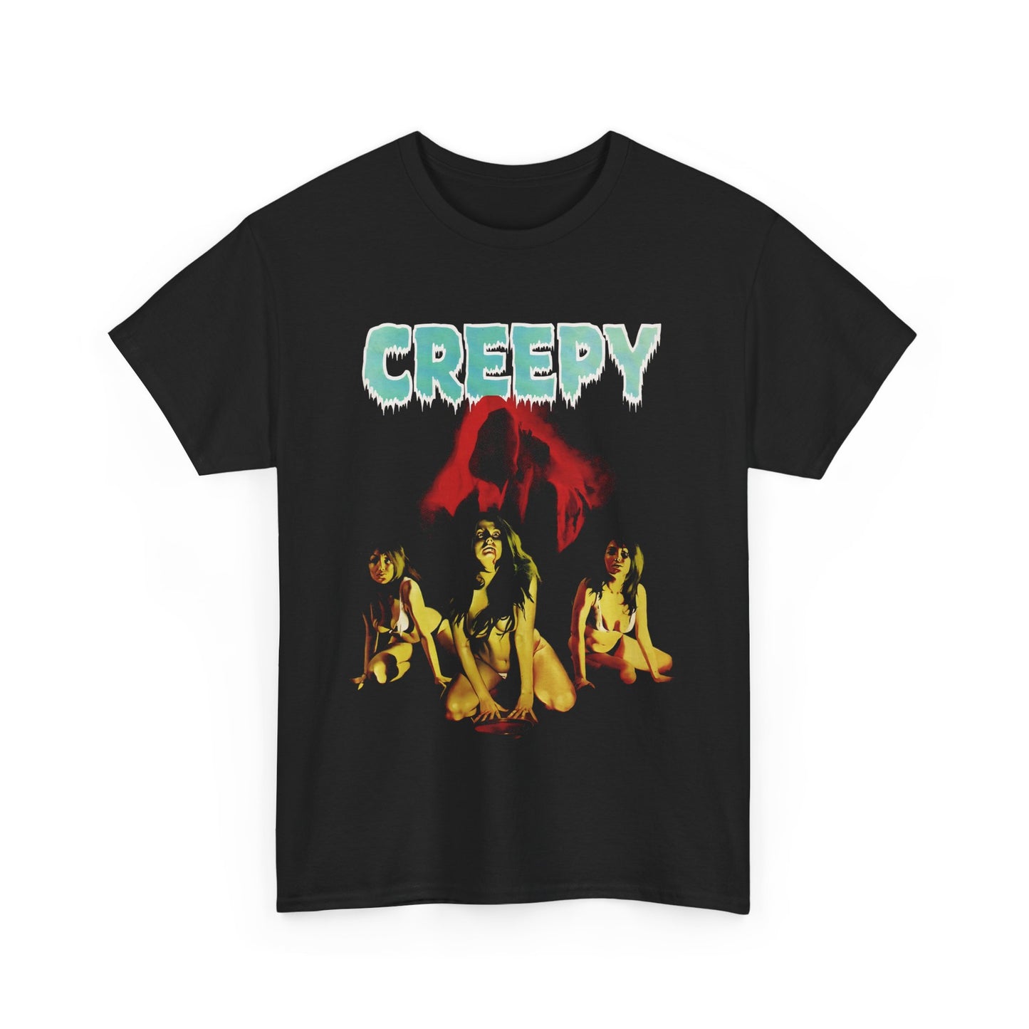1979 creepy magazine spanish edition cover stretched graphic tshirt