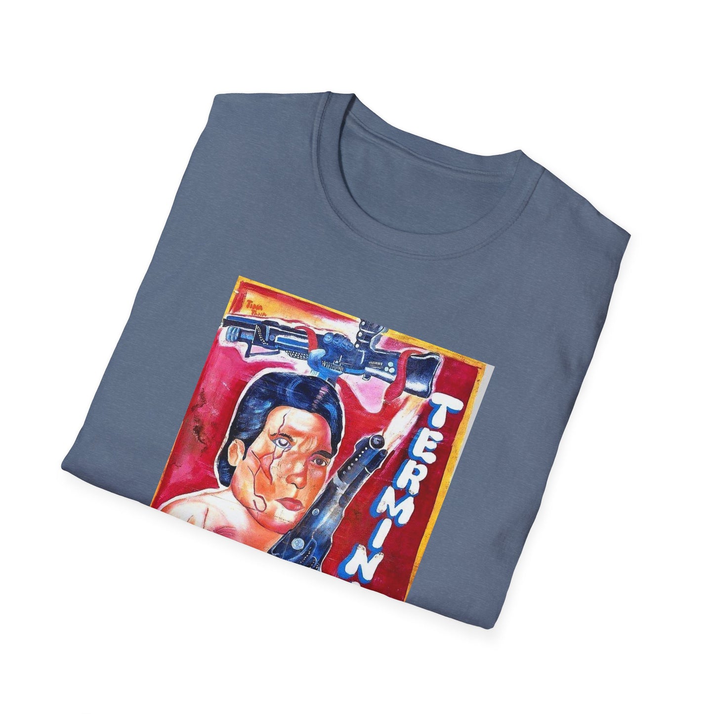 the terminator 1984 ghanaian movie poster tshirt