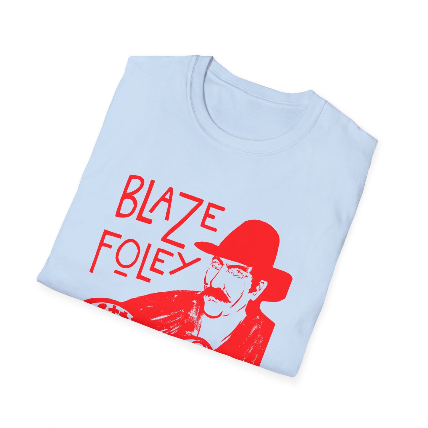blaze foley sittin' by the road red stencil fan art tshirt