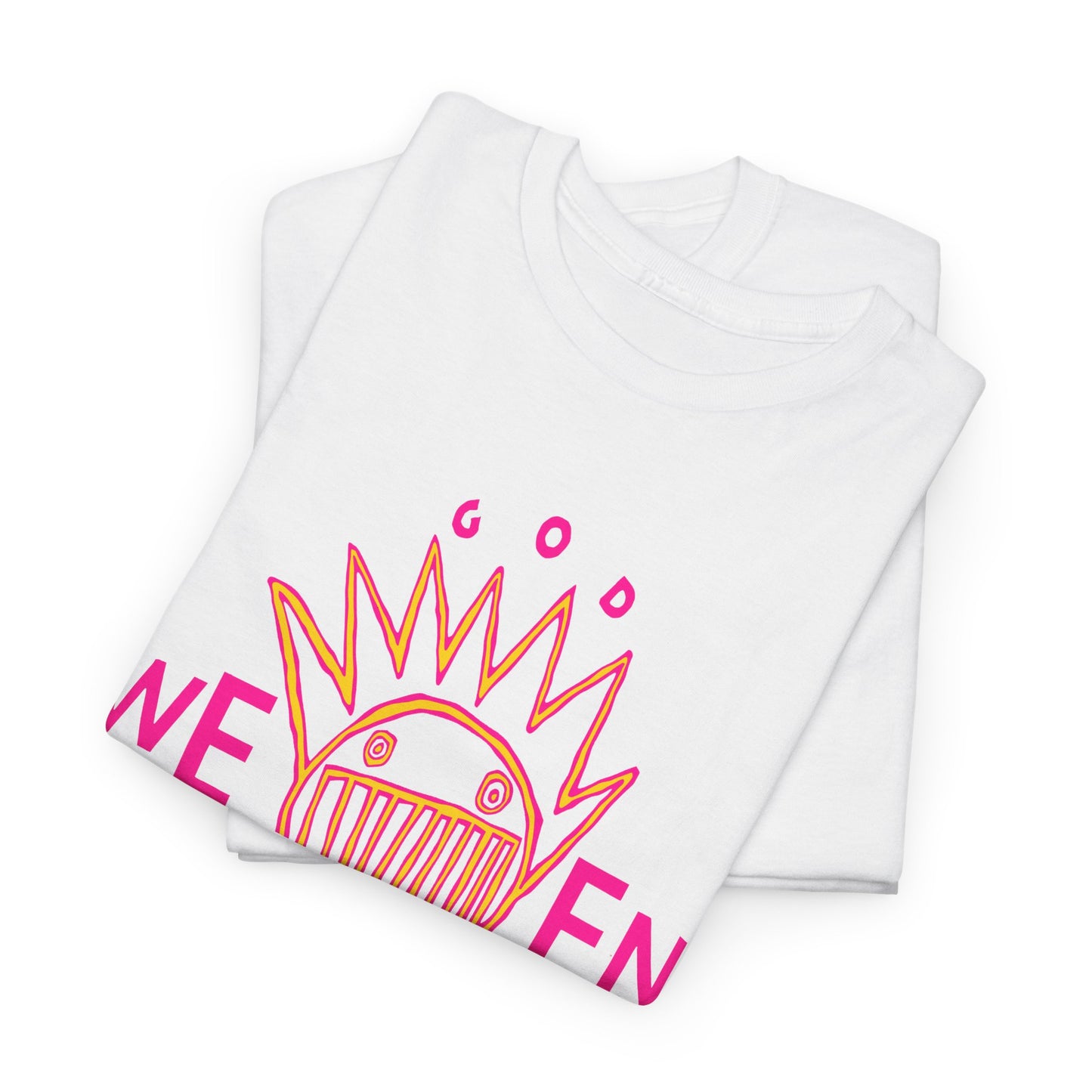 1990 god ween satan by ween album cover stretched neon colors tshirt