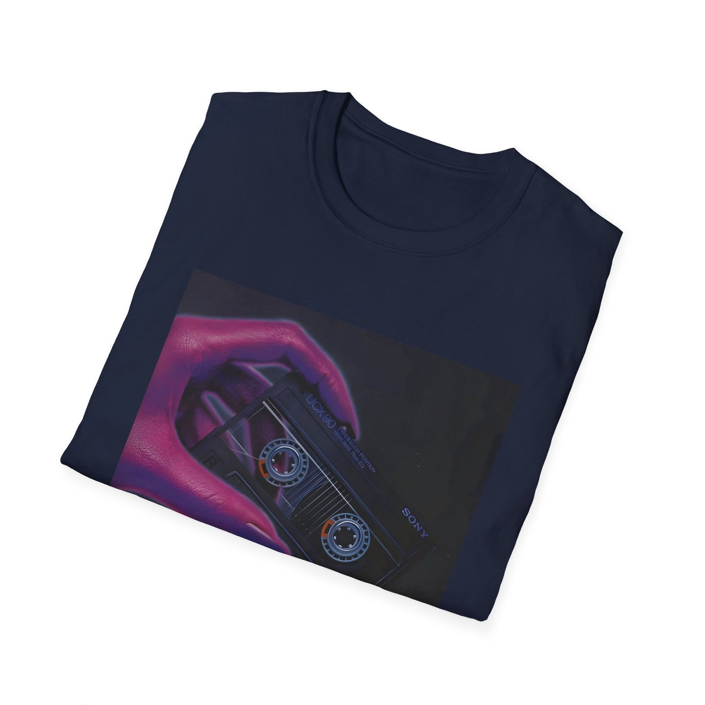 1980s ucx-90 audiocassette print advertisement tshirt
