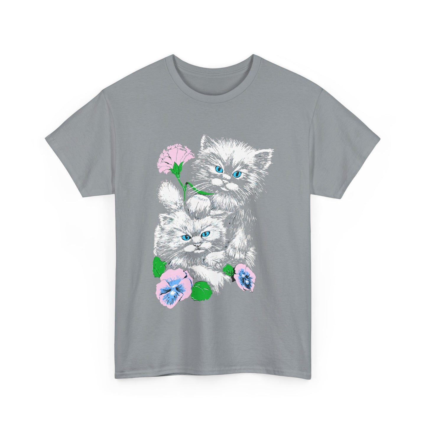 1980s distressed vintage cats reproduction tshirt
