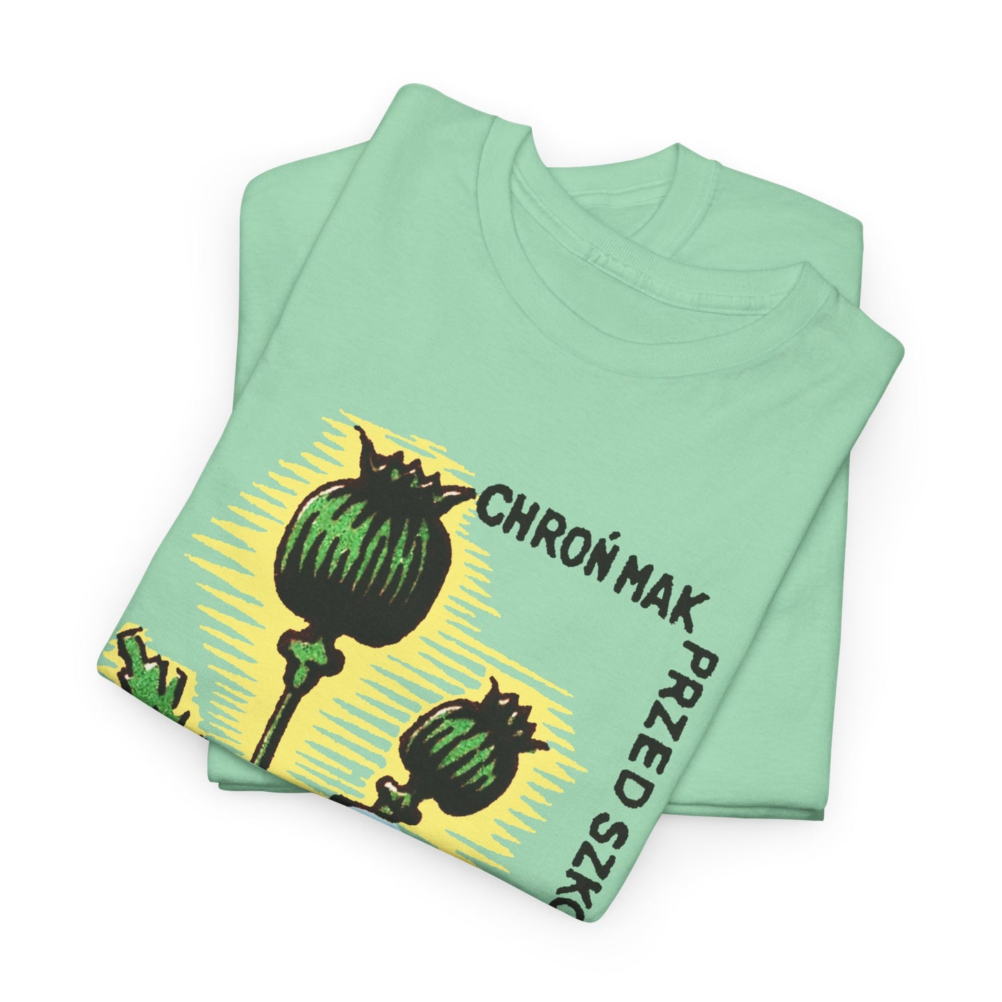 vintage polish matchbox graphic protect poppies from pests pesticide ad tshirt