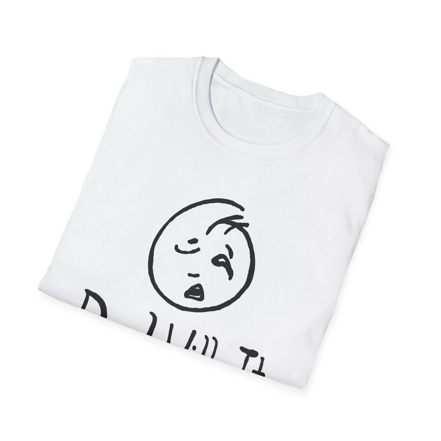 deal with it weird sad guy tshirt