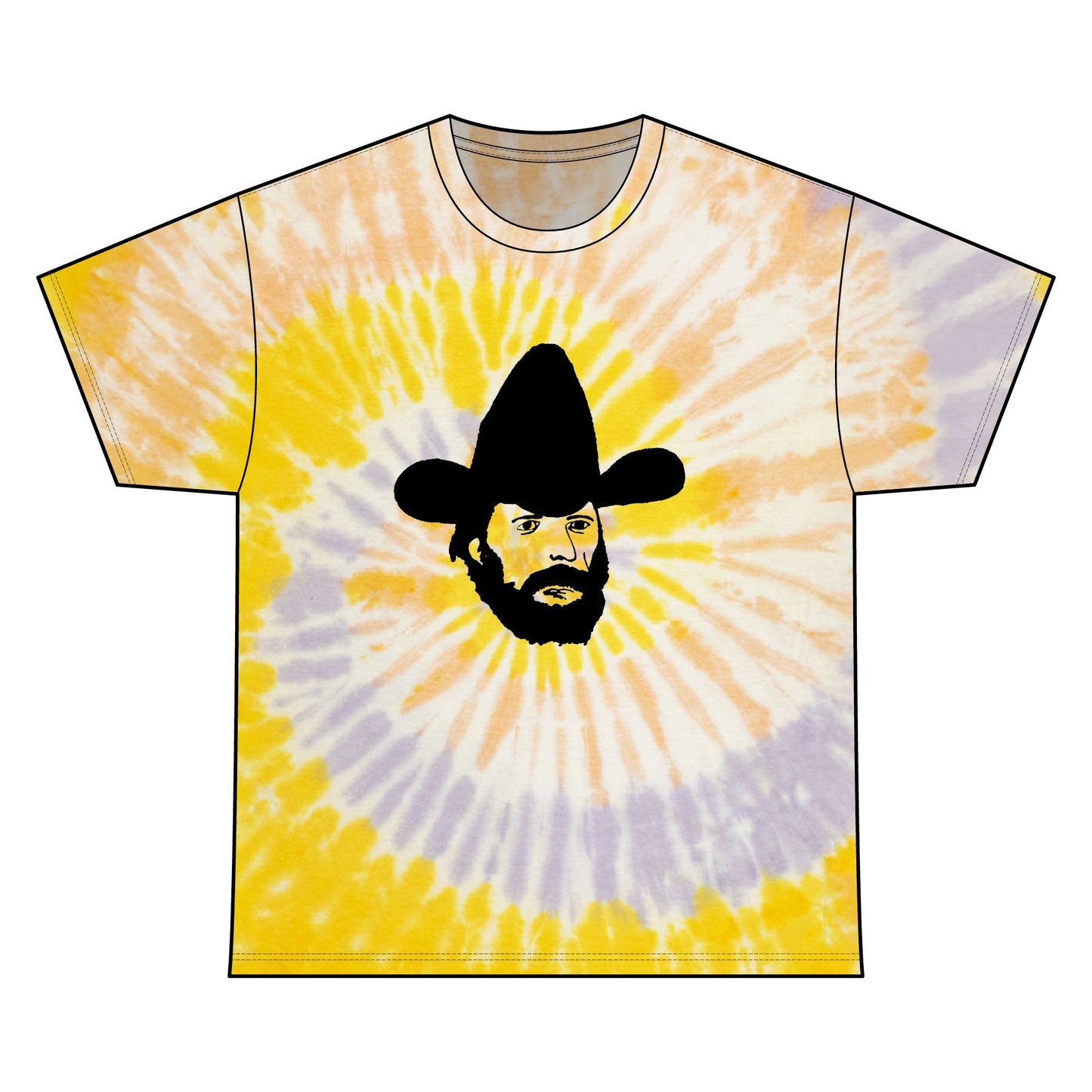 johnny paycheck 1970s country outlaw legend i'm the only hell my mama ever raised original drawing tie dye alternate tshirt