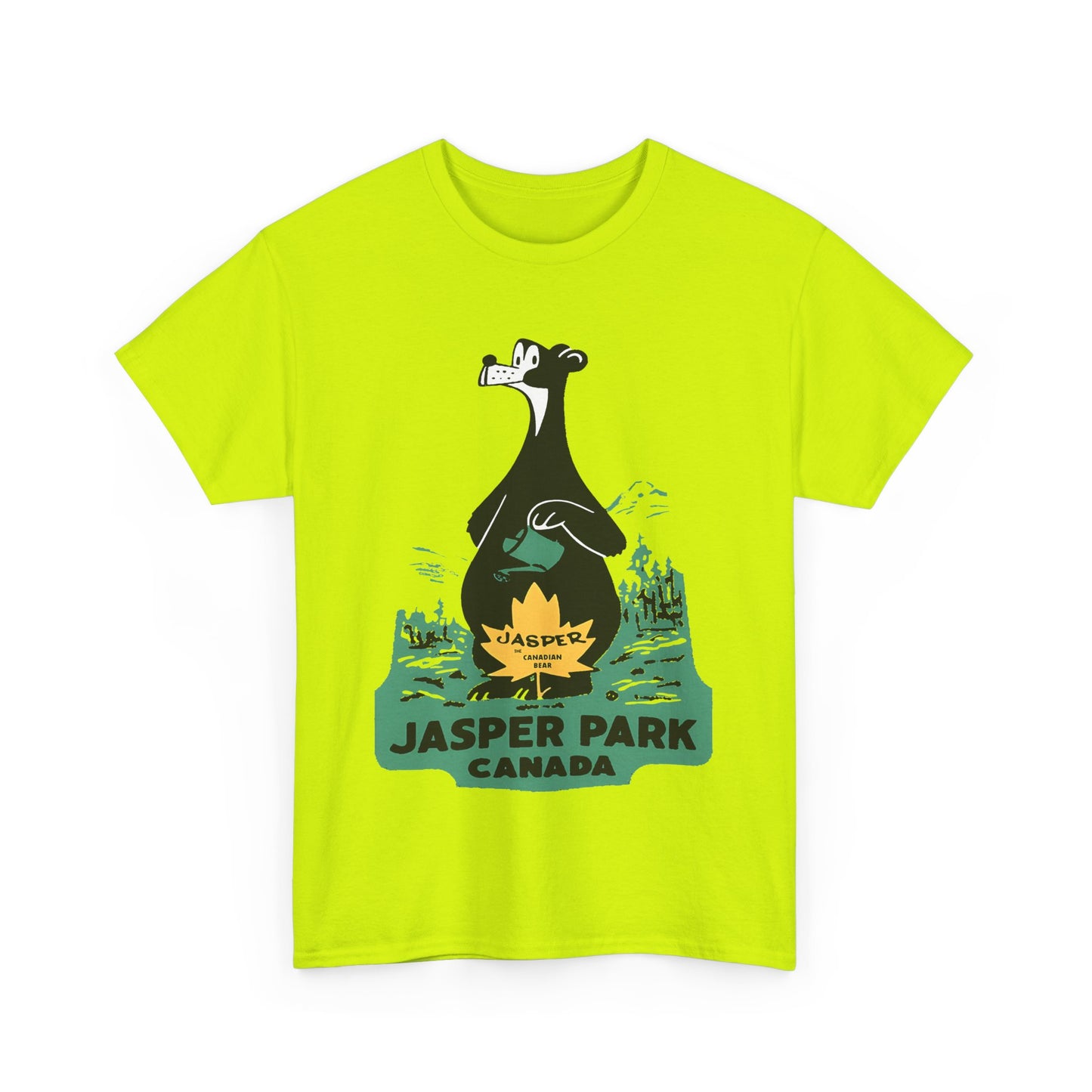 1950s jasper national park patch tshirt