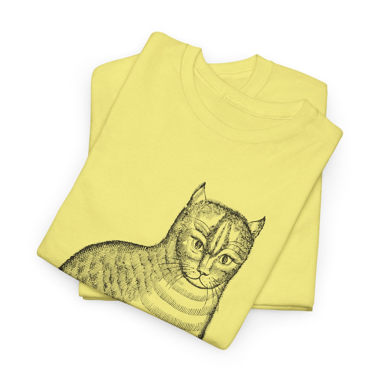 1658 edward topsell cat illustration reproduction tshirt