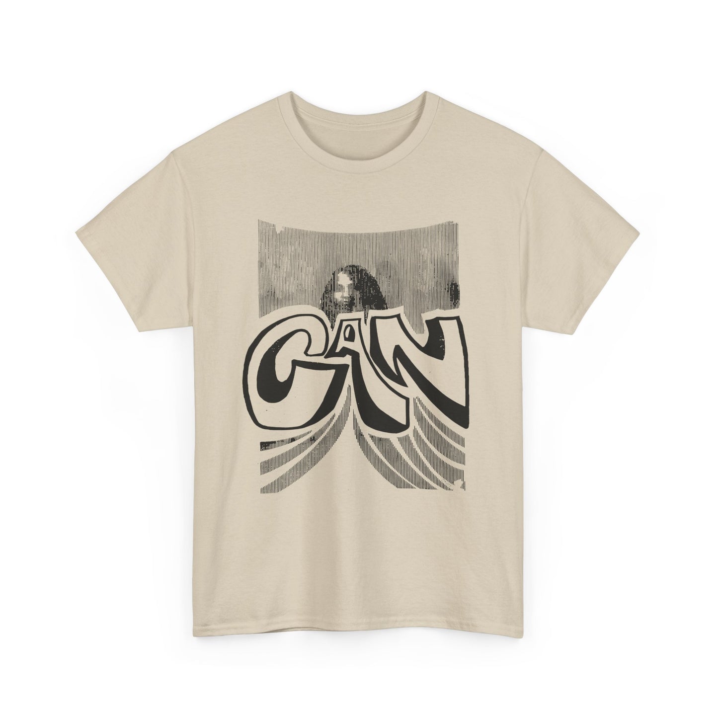 legendary german krautrock band can 1970's show poster reproduction tshirt