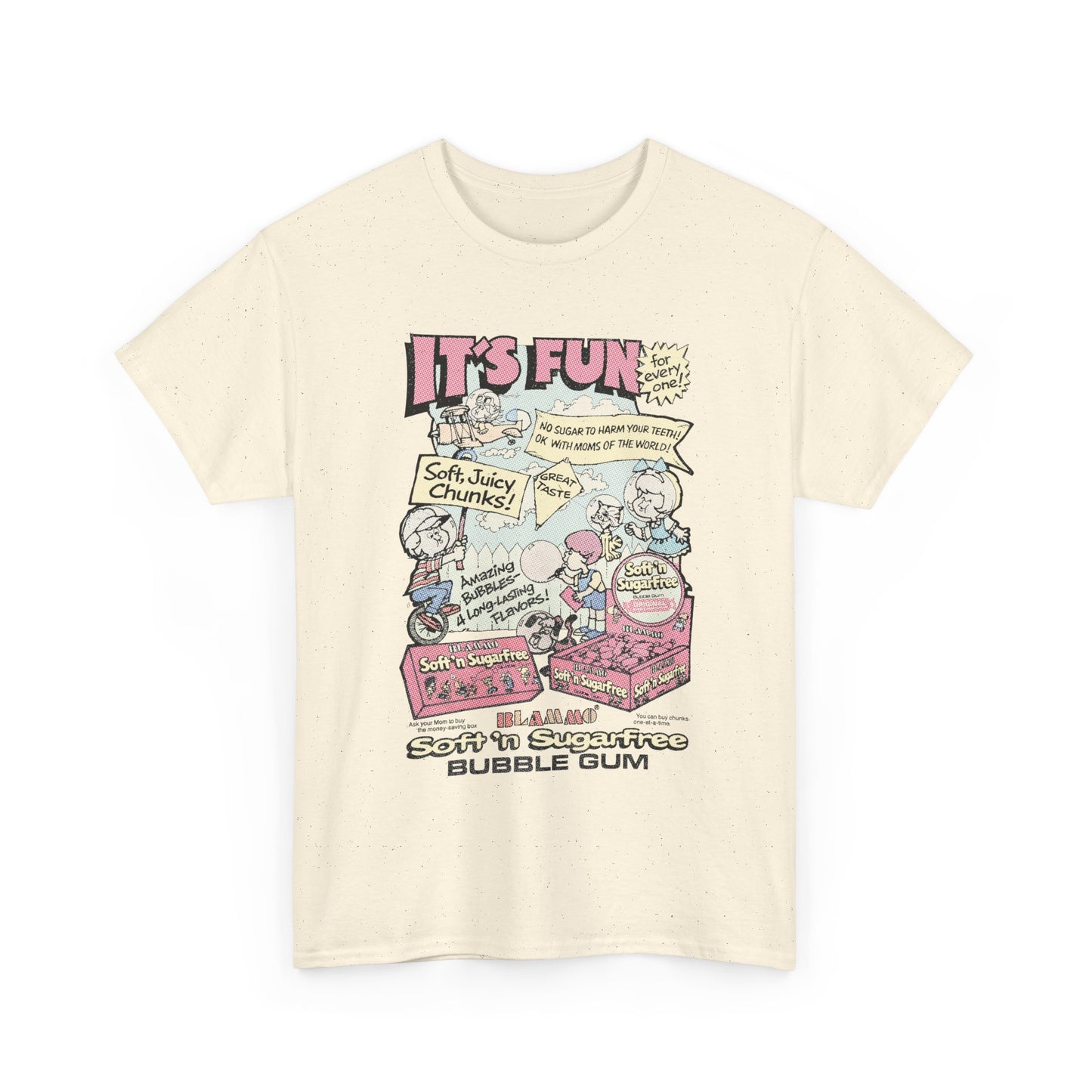 blammo bubble gum vintage comic book advertisement tshirt