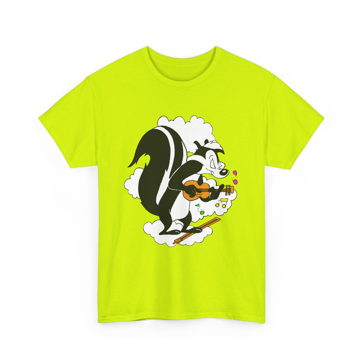 vintage milk cap pepe playing fiddle in clouds tshirt
