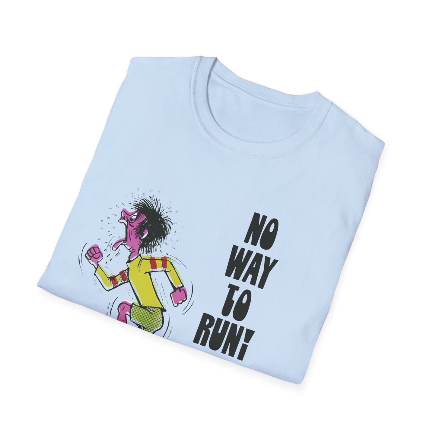 1960s/70s anti-drug poster no way to run (drugs) by smartset smarteen s.o.s tshirt