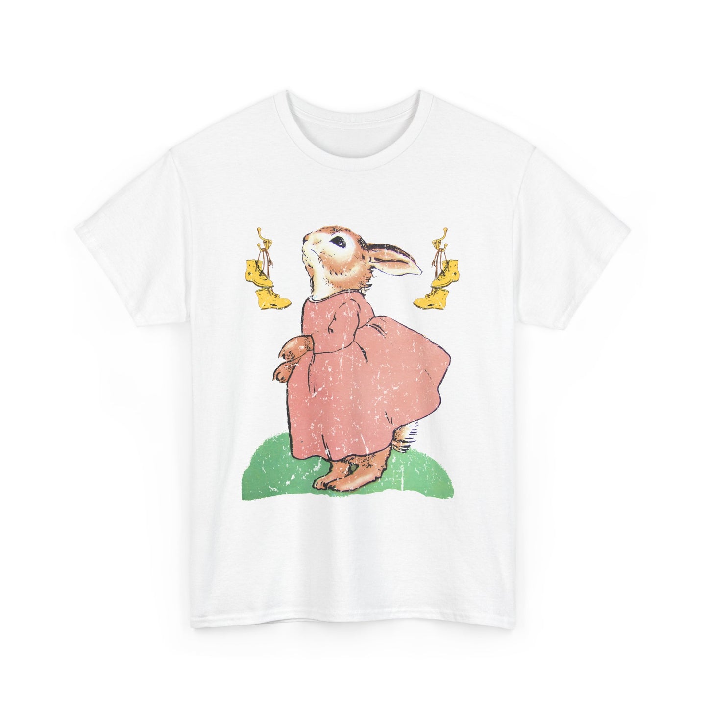 1939 the country bunny and the little gold shoes distressed fan art graphic reproduction tshirt