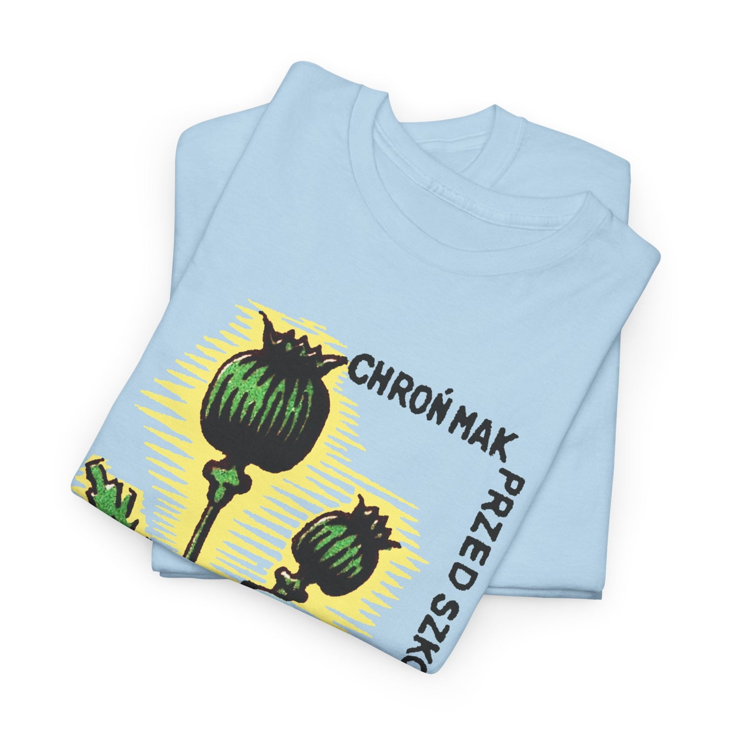 vintage polish matchbox graphic protect poppies from pests pesticide ad tshirt