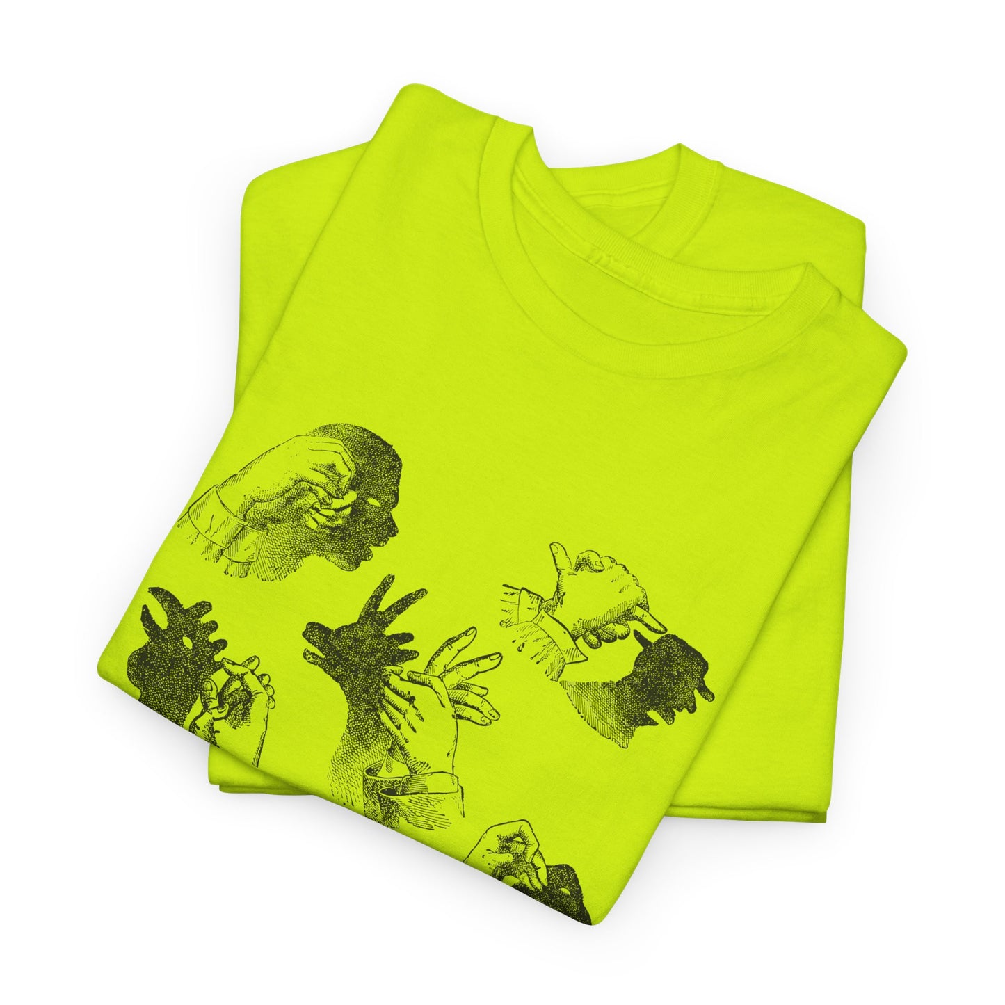 1883 hand shadows on the wall illustration from popular scientific recreations book tshirt