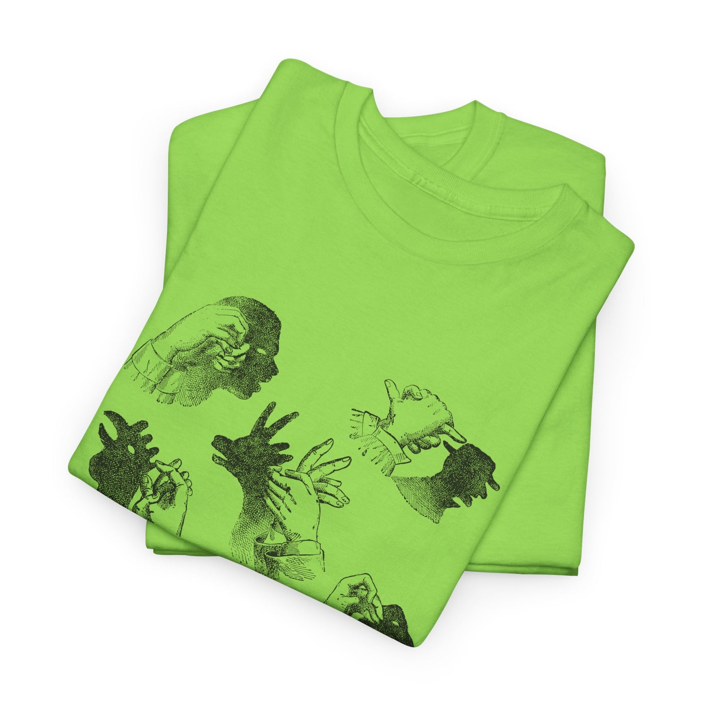 1883 hand shadows on the wall illustration from popular scientific recreations book tshirt
