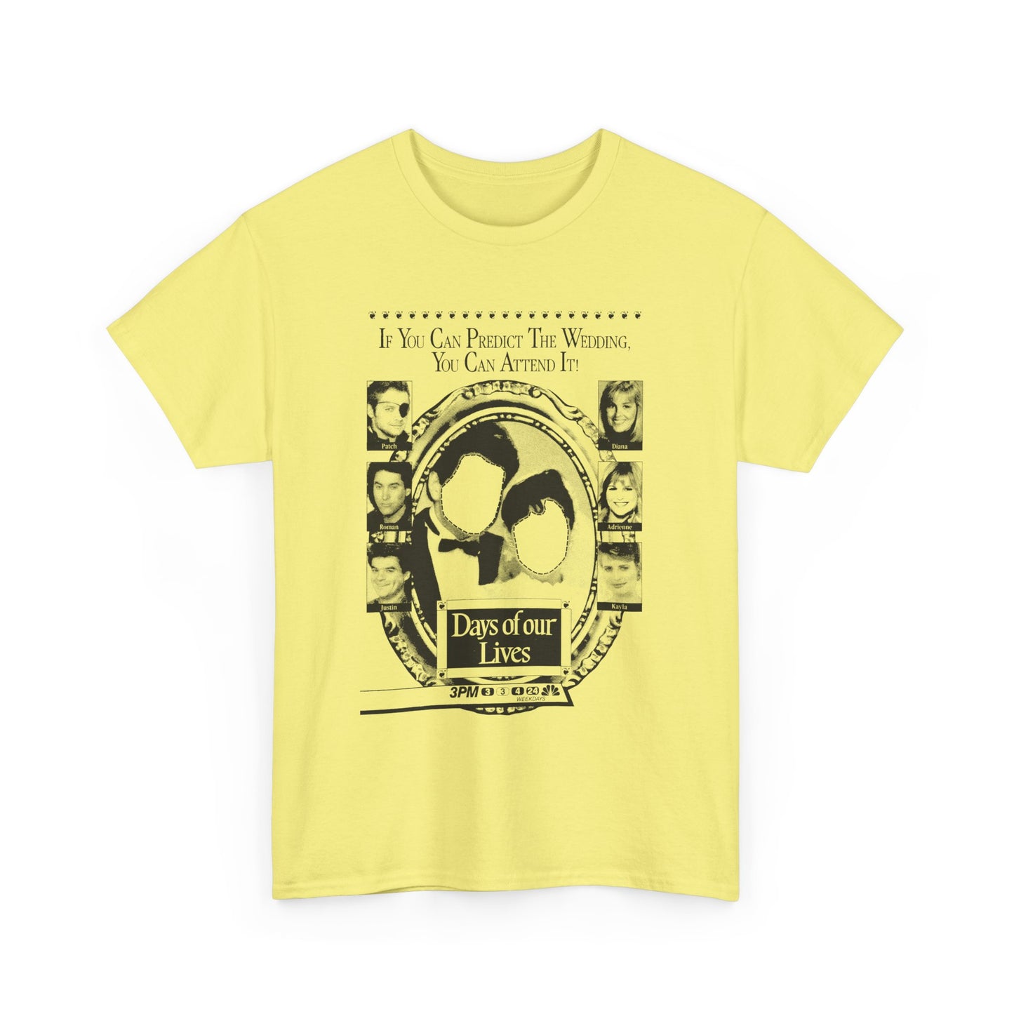 1988 tv ad for days of our lives soap opera reproduction tshirt