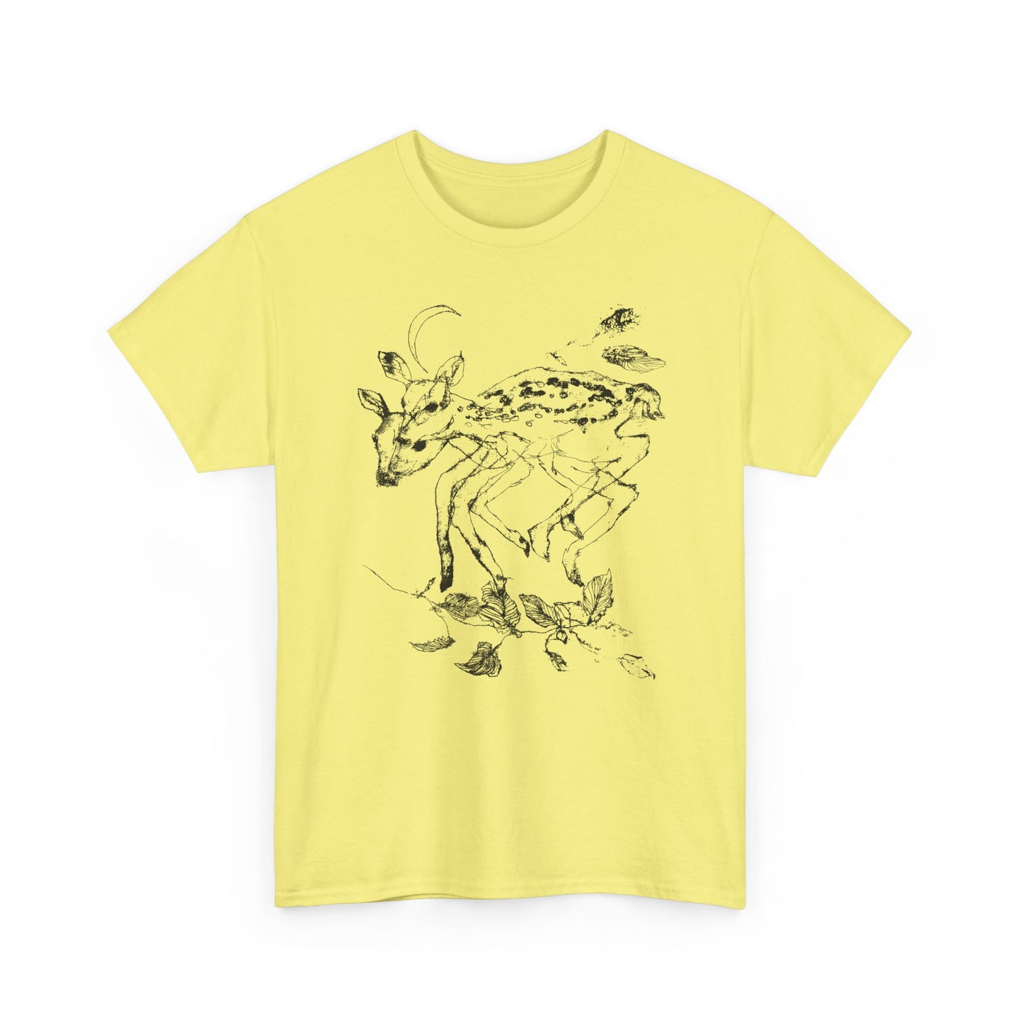 weird deer illustration custom edit tshirt