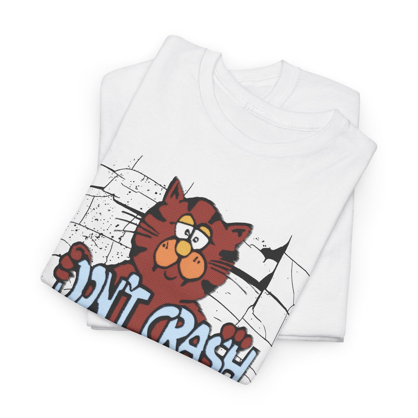 vintage graphic don't crash on crack cat custom edit tshirt