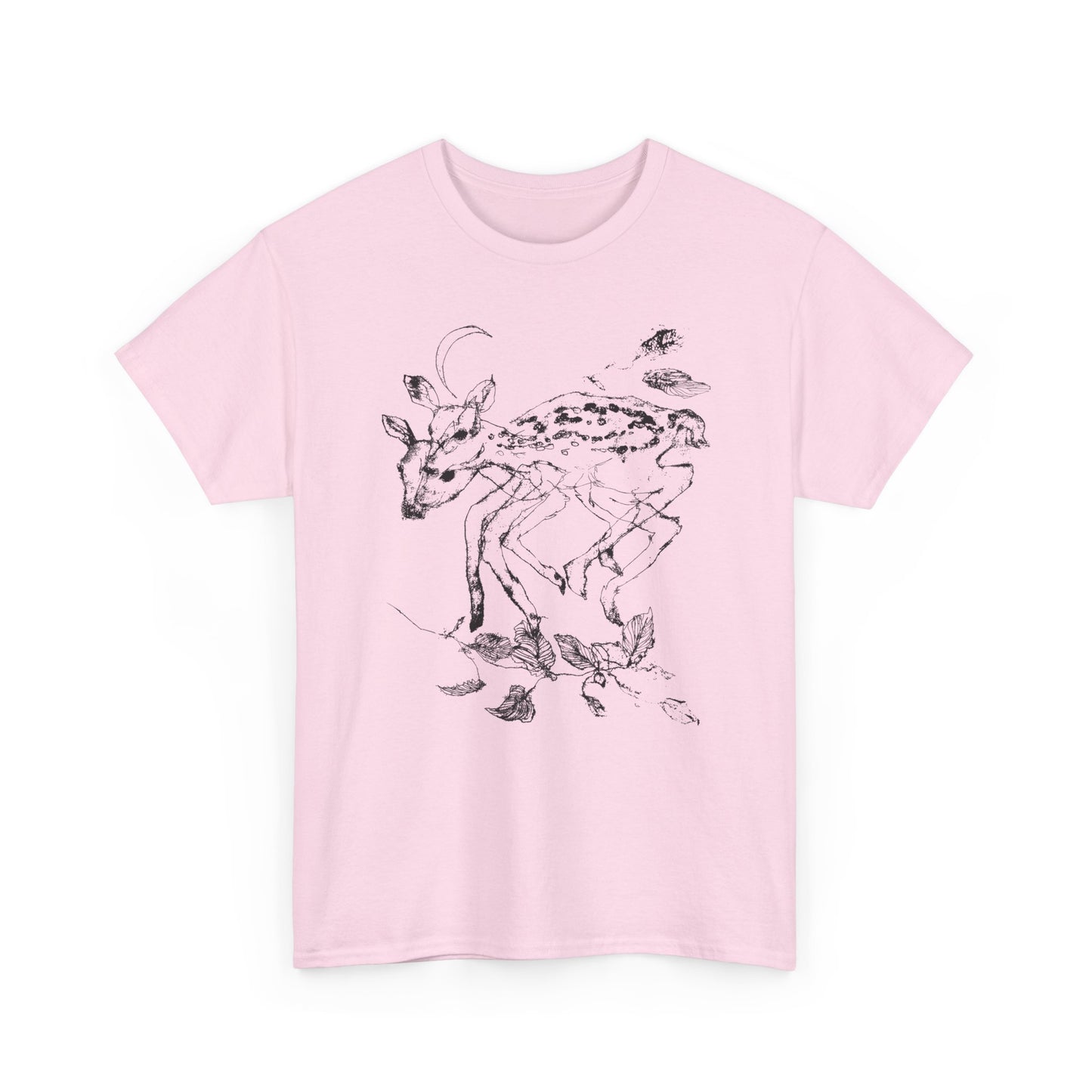 weird deer illustration custom edit tshirt