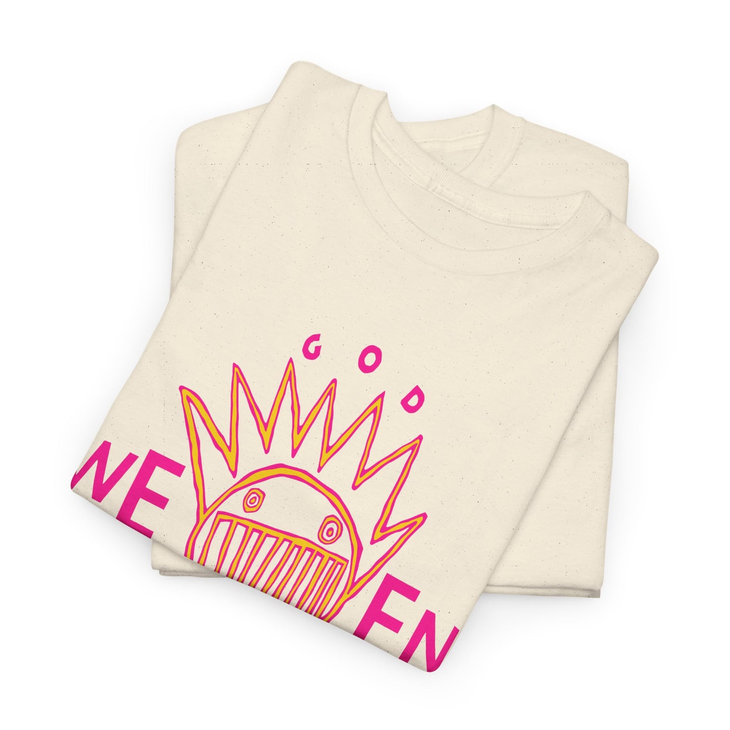 1990 god ween satan by ween album cover stretched neon colors tshirt