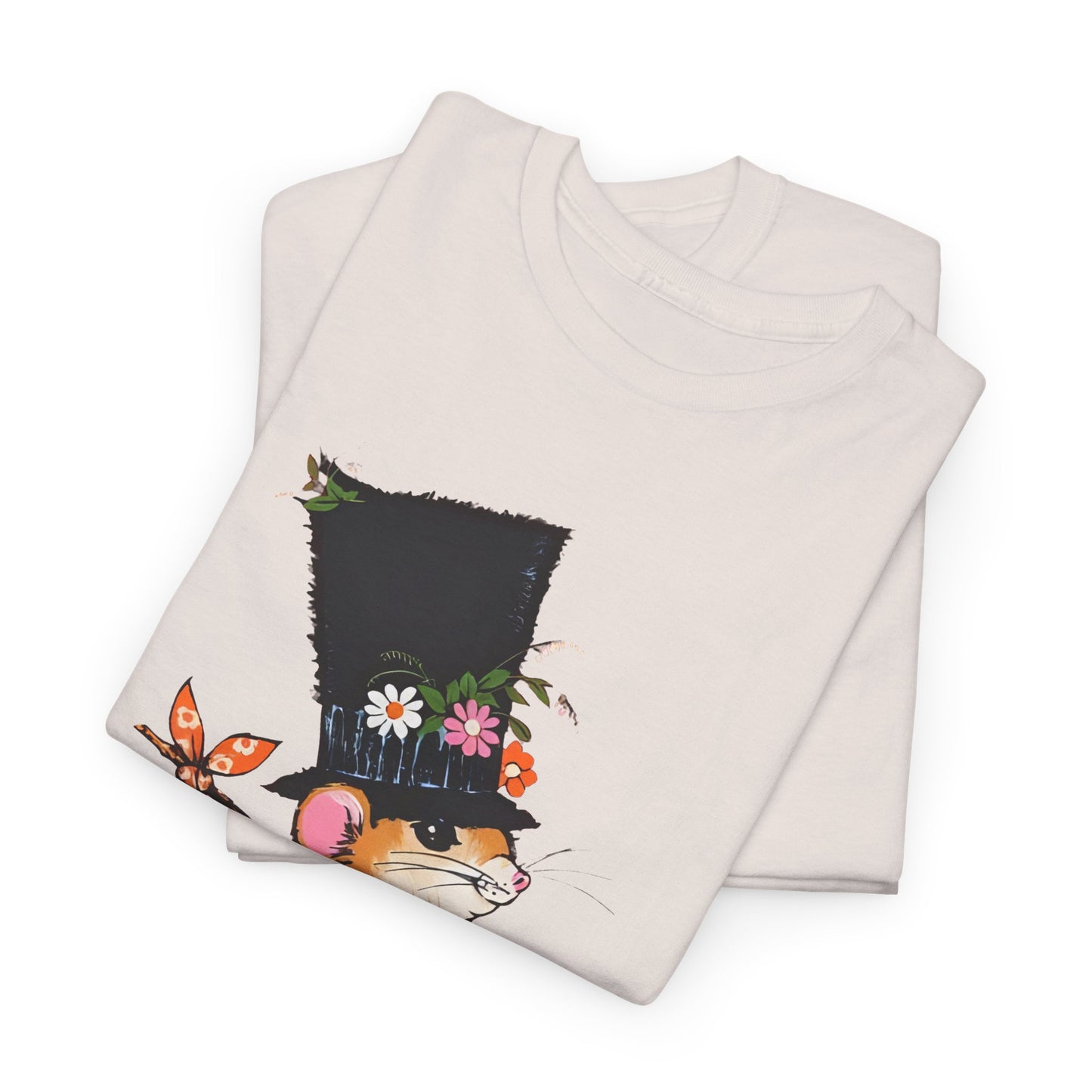 1970s vintage graphic novelty hobo mouse reproduction tshirt