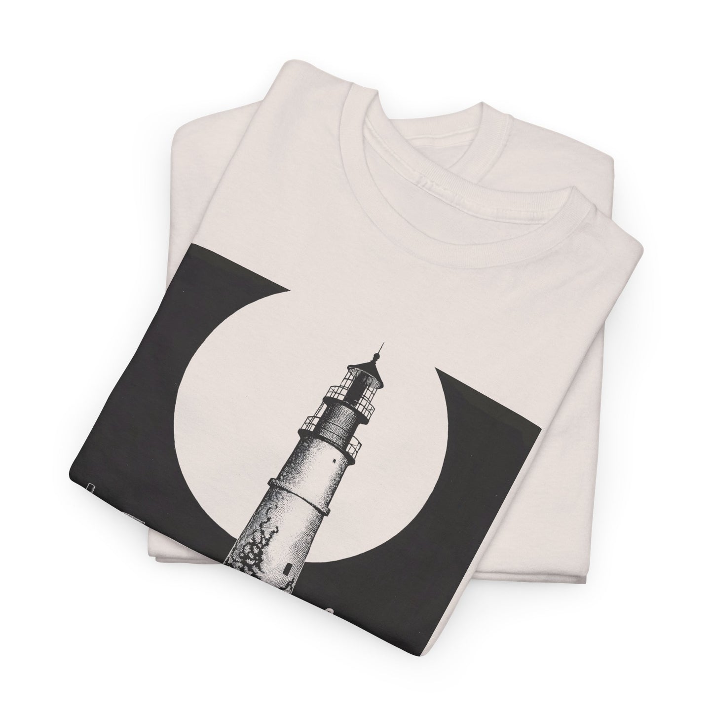 1942 the lighthouse by virgil finlay reproduction tshirt