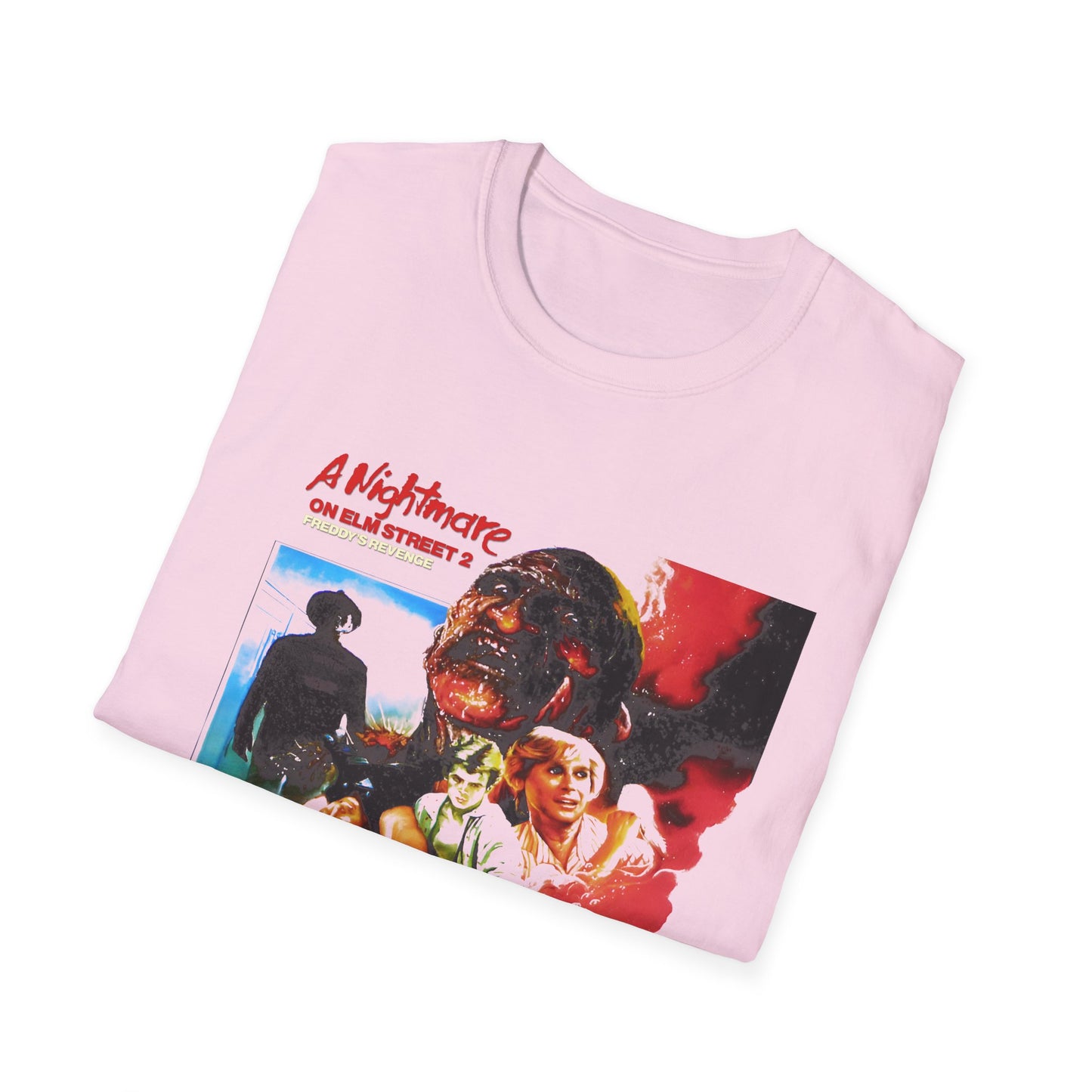 a nightmare on elm street 2 1985 freddy's revenge thai movie poster with english logo custom tshirt