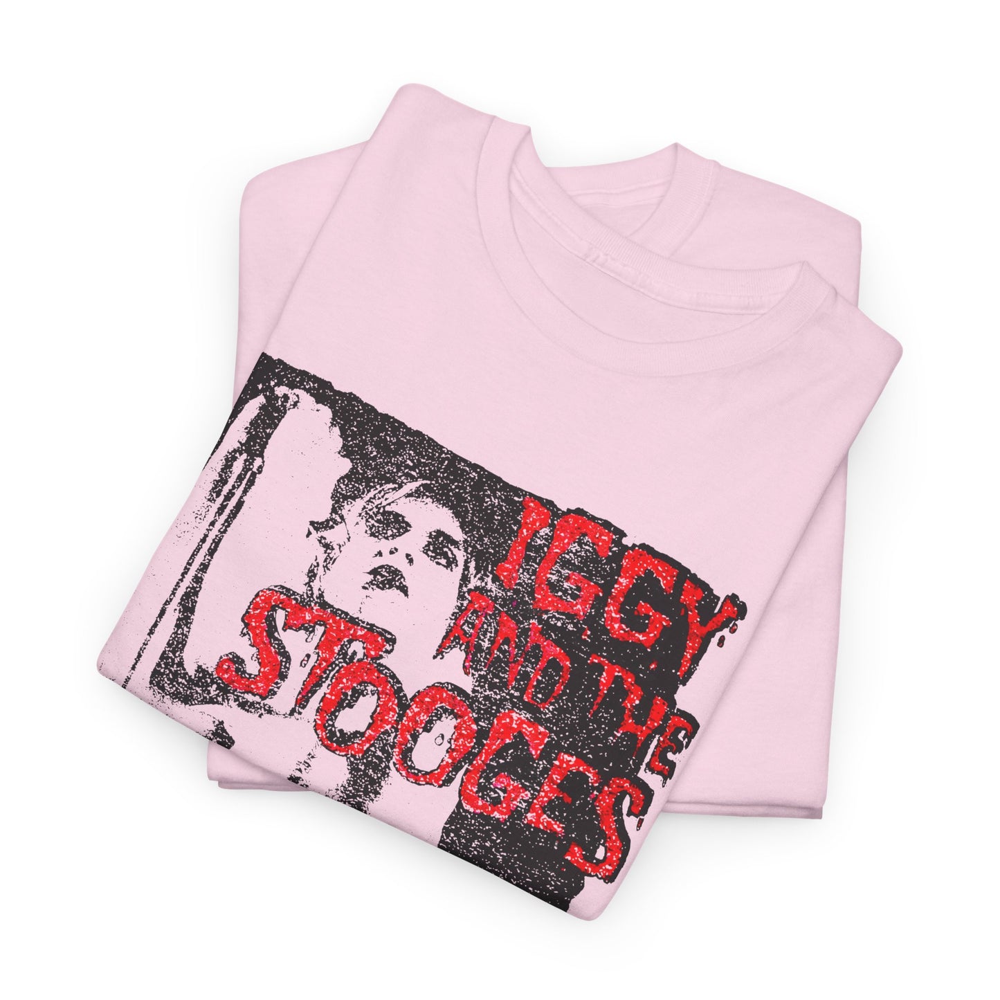 vintage iggy and the stooges raw power faded graphic reproduction tshirt