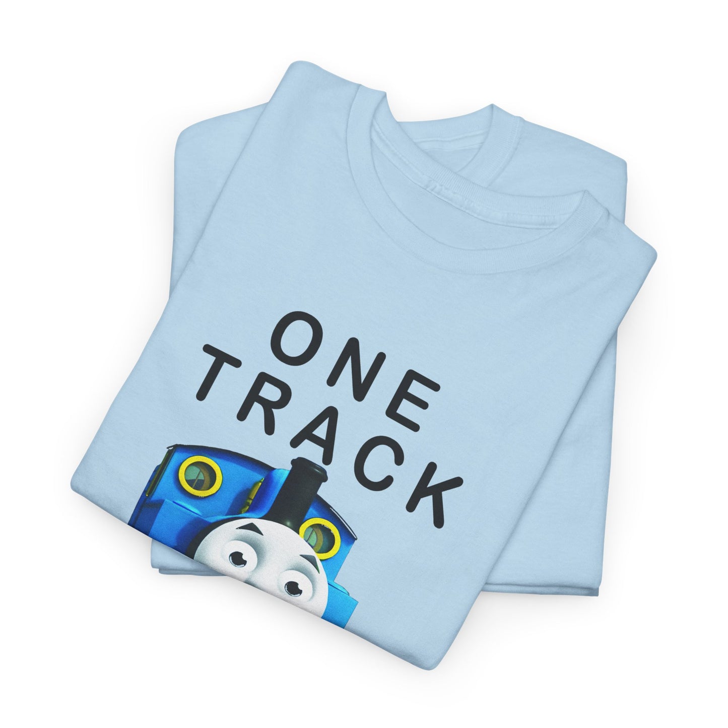 thomas the tank engine one track mind dumb tshirt