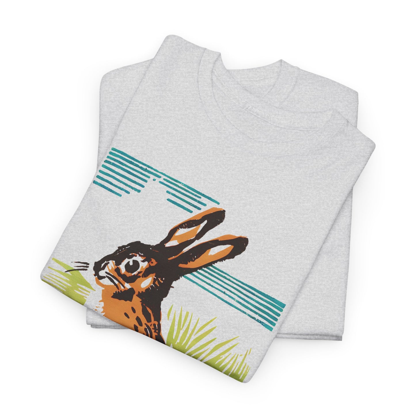 vintage czechoslovakian match box art bunny reproduction tshirt
