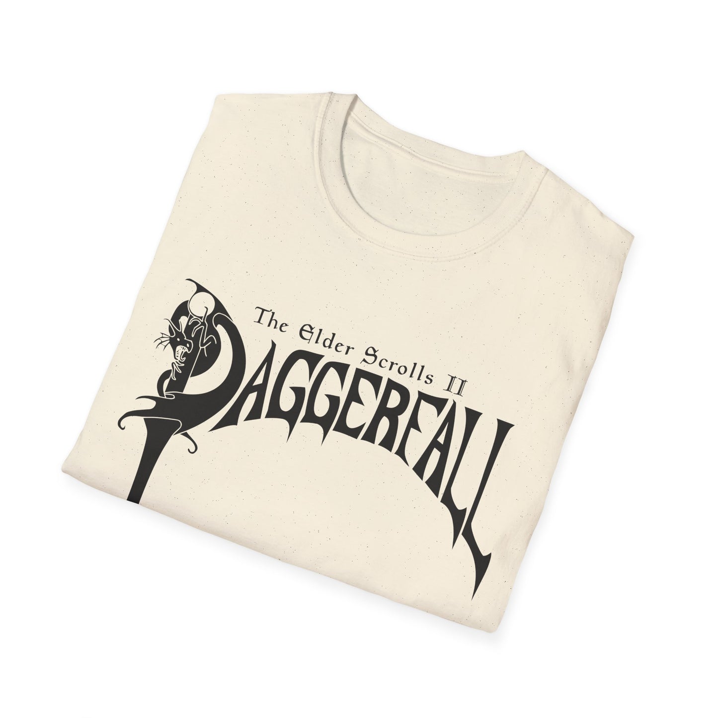 daggerfall the elder scrolls 2 1996 masterpiece video game logo in black tshirt