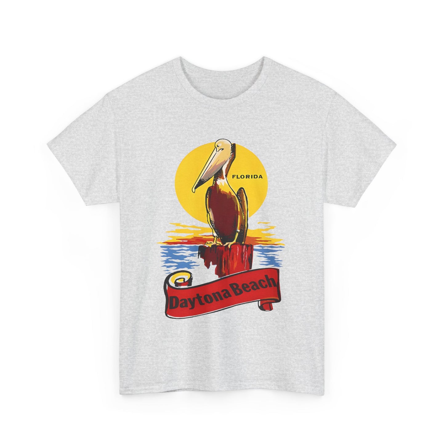 vintage florida pelican souvenir water decal reproduction tshirt
